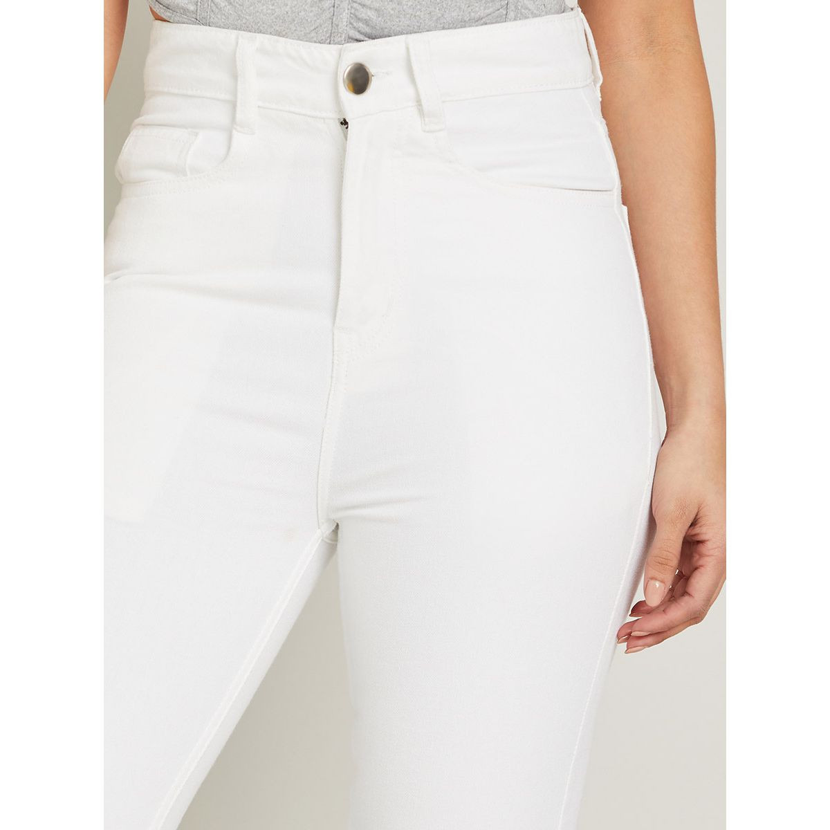 Styli High Waist Solid Slim Fit Jeans with Belt Loop-women-clothing-bottoms-jeans-image-3