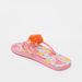 Floral Print Slip-On Thong Slippers-Girl%27s Flip Flops & Beach Slippers-thumbnail-2