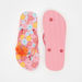 Floral Print Slip-On Thong Slippers-Girl%27s Flip Flops & Beach Slippers-thumbnailMobile-5