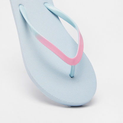 Solid Slip-On Thong Slippers