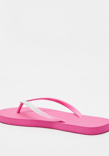 Solid Slip-On Thong Slippers-Women%27s Flip Flops & Beach Slippers-image-2