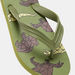 Dinosaur Print Slip-On Thong Slippers-Boy%27s Flip Flops & Beach Slippers-thumbnailMobile-4