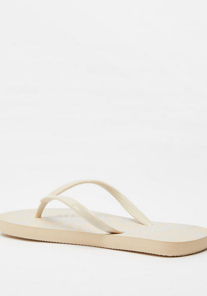 Printed Slip-On Thong Slippers-Women%27s Flip Flops & Beach Slippers-image-3