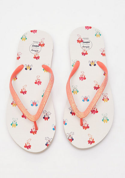 Disney Mickey Mouse Print Flip Flops-Women%27s Flip Flops and Beach Slippers-image-0