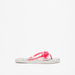 Aqua Floral Print Slip-On Flip Flops-Girl%27s Flip Flops & Beach Slippers-thumbnailMobile-2