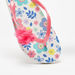 Aqua Floral Print Slip-On Flip Flops-Girl%27s Flip Flops & Beach Slippers-thumbnailMobile-3