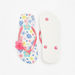 Aqua Floral Print Slip-On Flip Flops-Girl%27s Flip Flops & Beach Slippers-thumbnailMobile-4