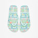 Aqua Heart Print Slip-On Flip Flops-Girl%27s Flip Flops & Beach Slippers-thumbnailMobile-0