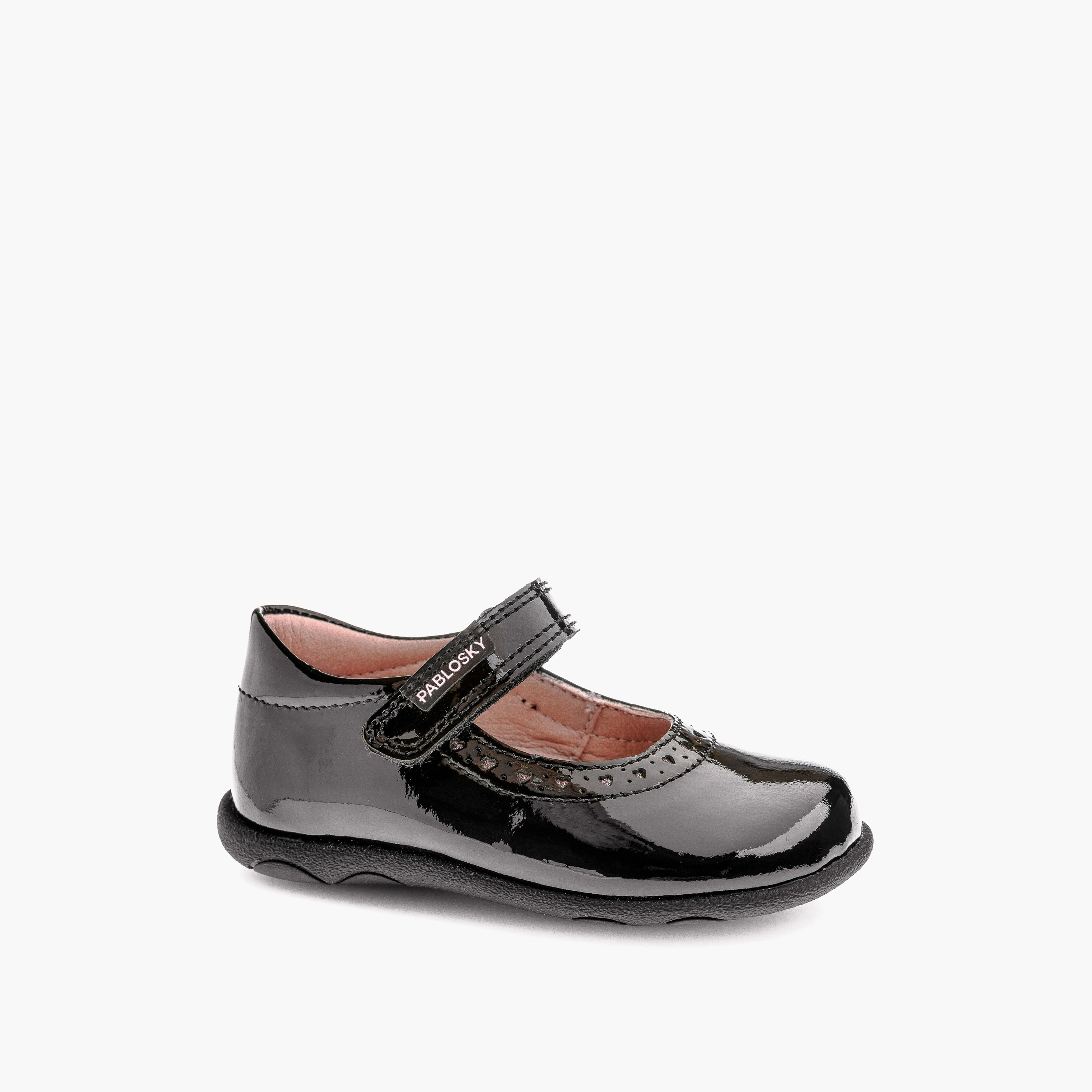 Pablosky Girls' Mary Jane School Shoes with Hook and Loop Closure - 59119-girls-shoes-maryjanes-image-1