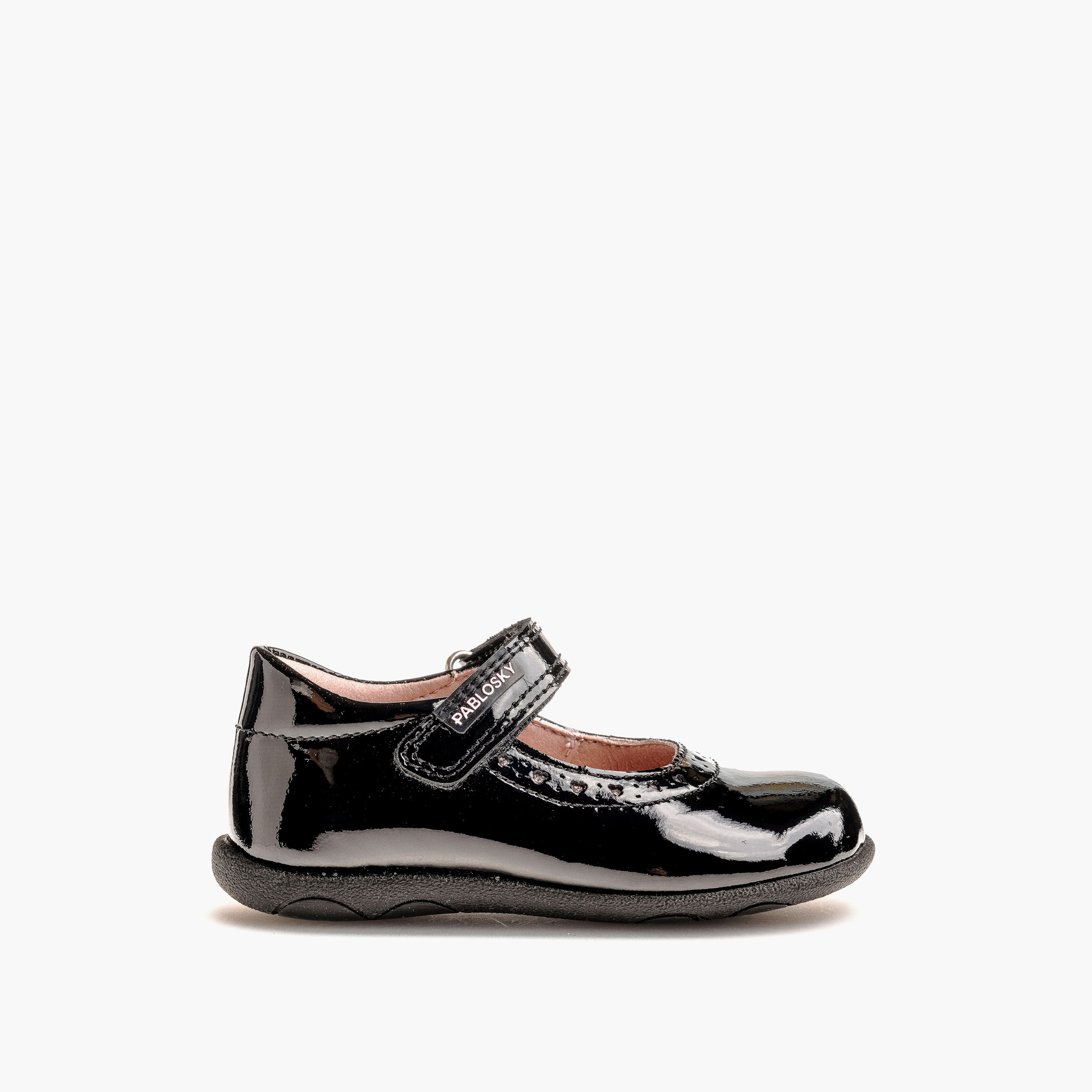 Pablosky Girls' Mary Jane School Shoes with Hook and Loop Closure - 59119-girls-shoes-maryjanes-image-2
