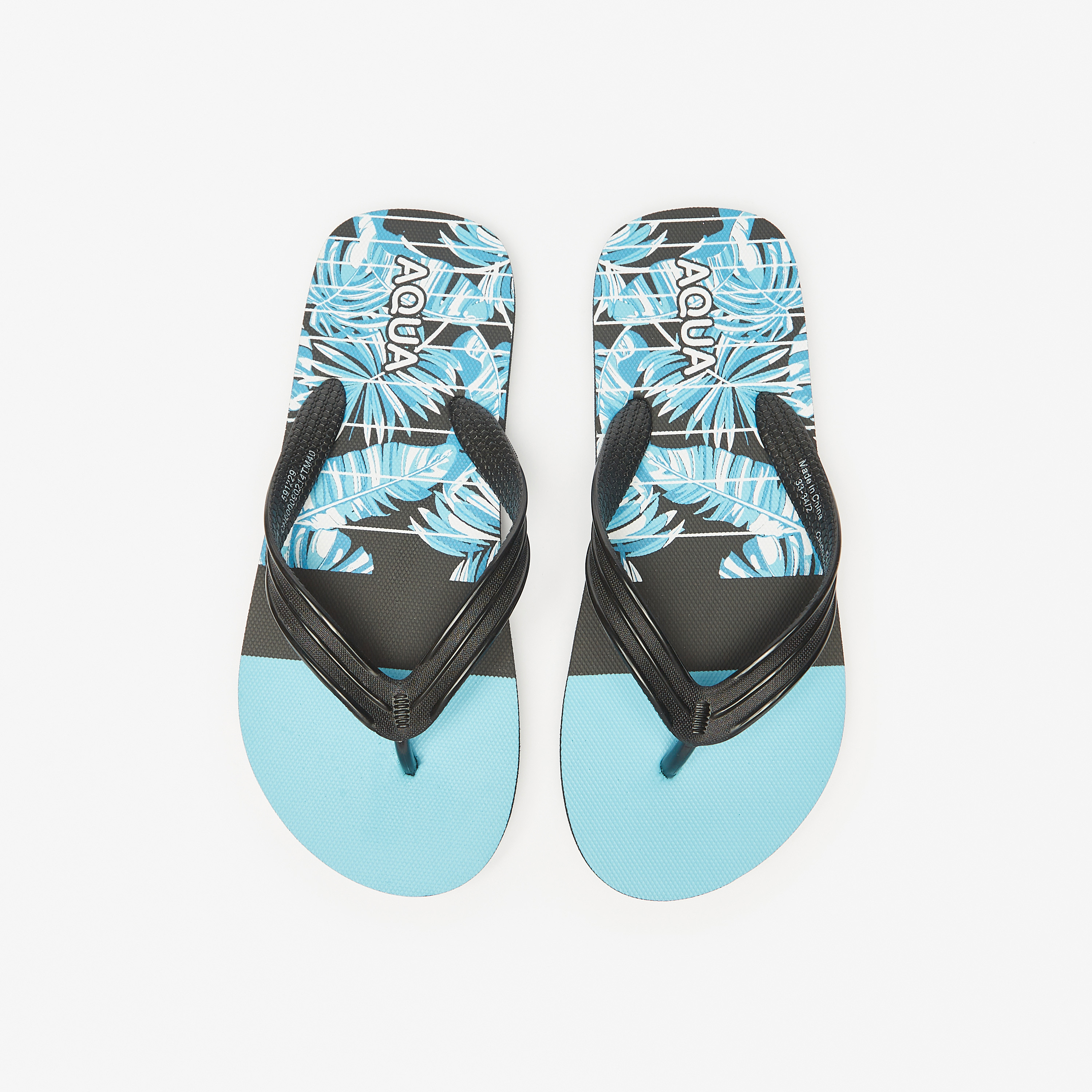 Shop Aqua Floral Print Thong Slippers Online | Centrepoint Oman
