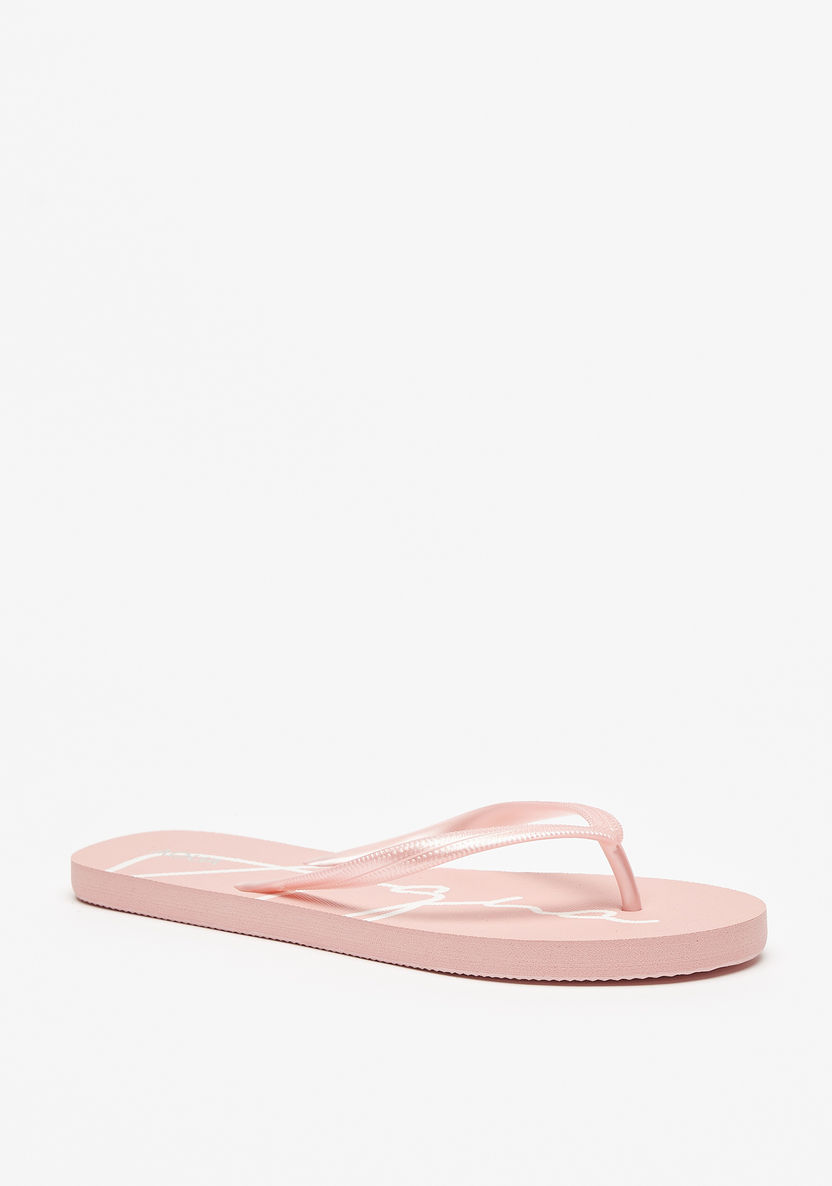 Aqua Printed Thong Slippers-Women%27s Flip Flops & Beach Slippers-image-1