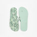 Aqua Leaf Print Slip-On Flip Flops-Women%27s Flip Flops & Beach Slippers-thumbnailMobile-4