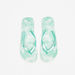 Aqua Tie-Dye Print Thong Slippers-Women%27s Flip Flops & Beach Slippers-thumbnailMobile-0