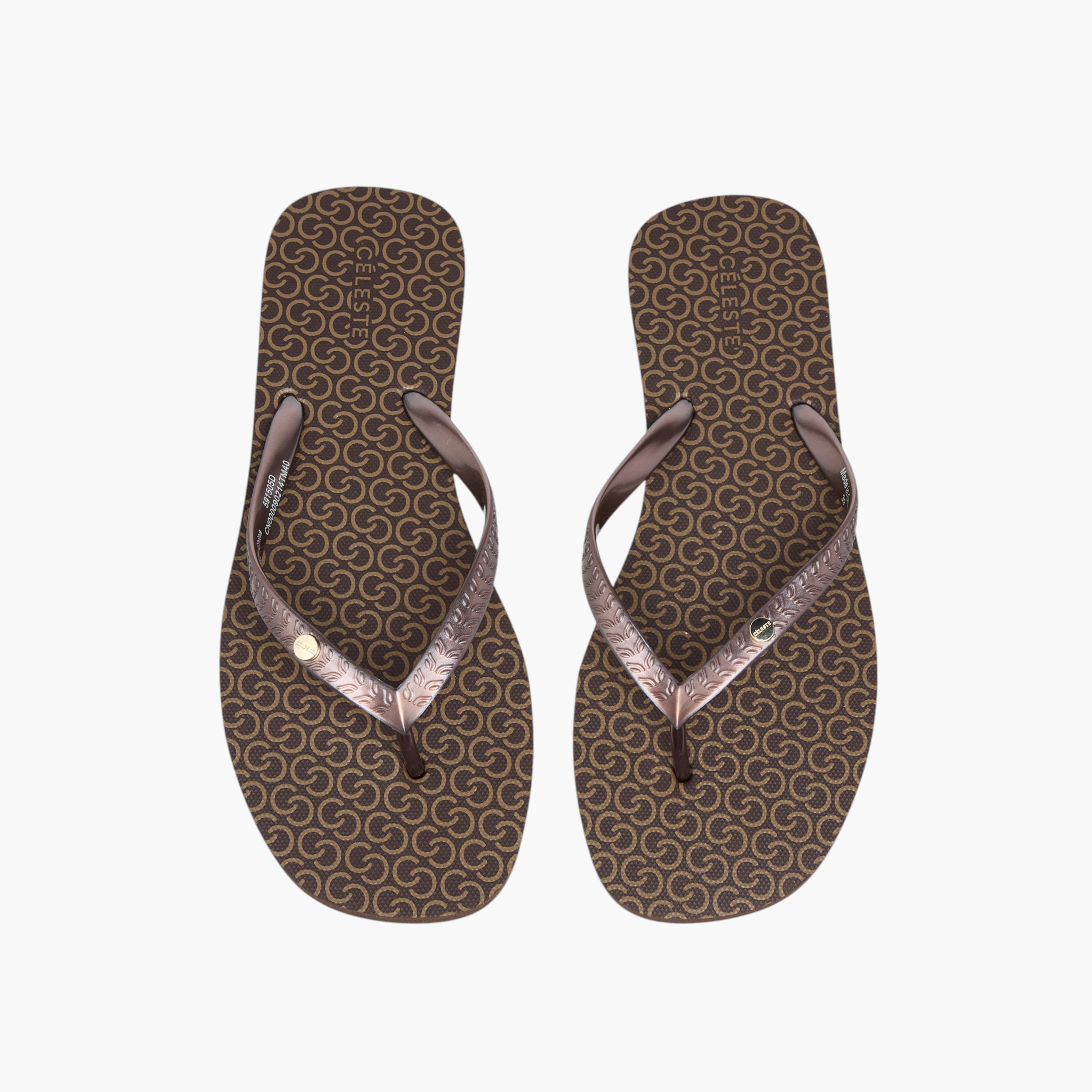 Celeste Women's Monogram Print Thong Slippers-women-shoes-flipflopsandslides-image-1