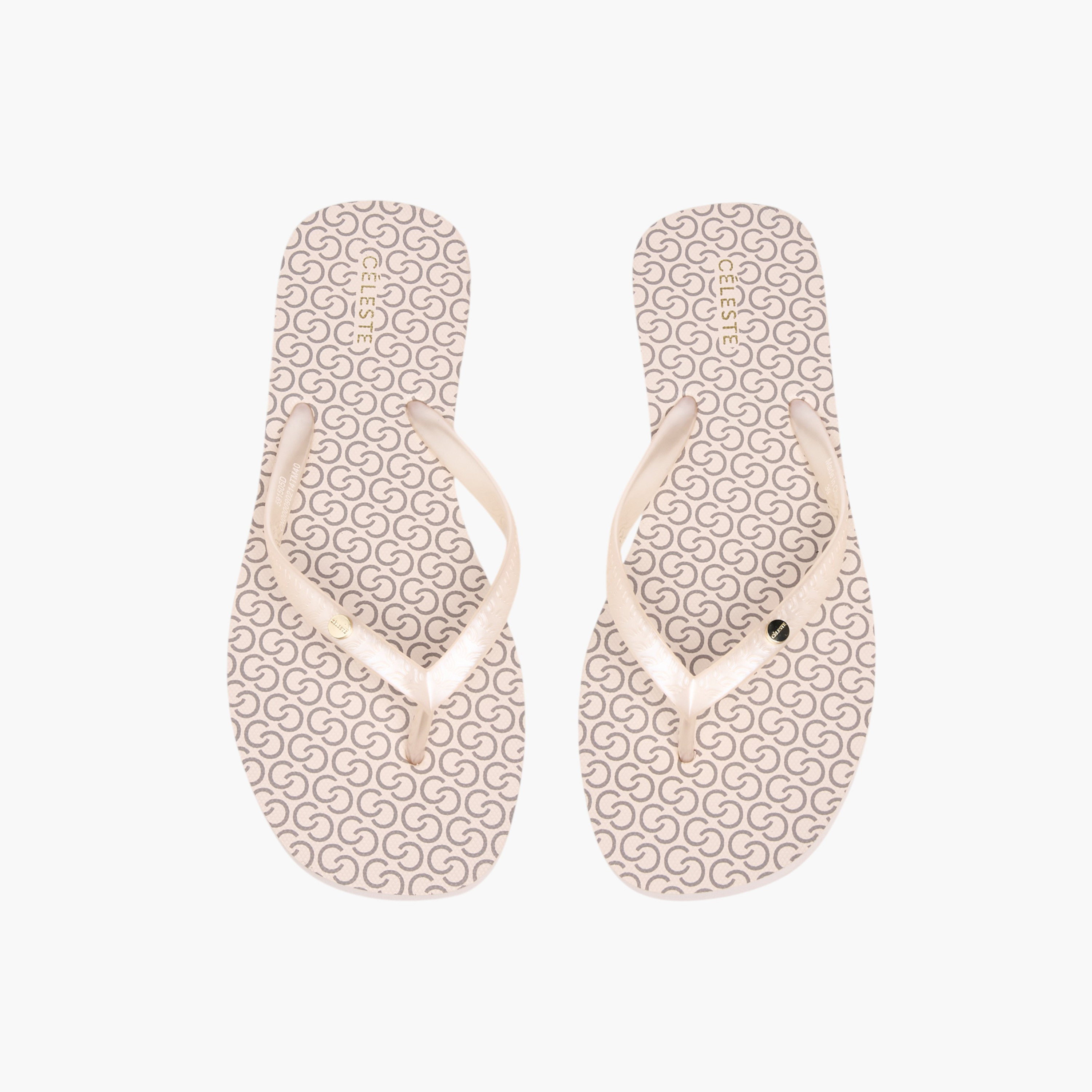 Celeste Women's Monogram Print Thong Slippers-women-shoes-flipflopsandslides-image-1