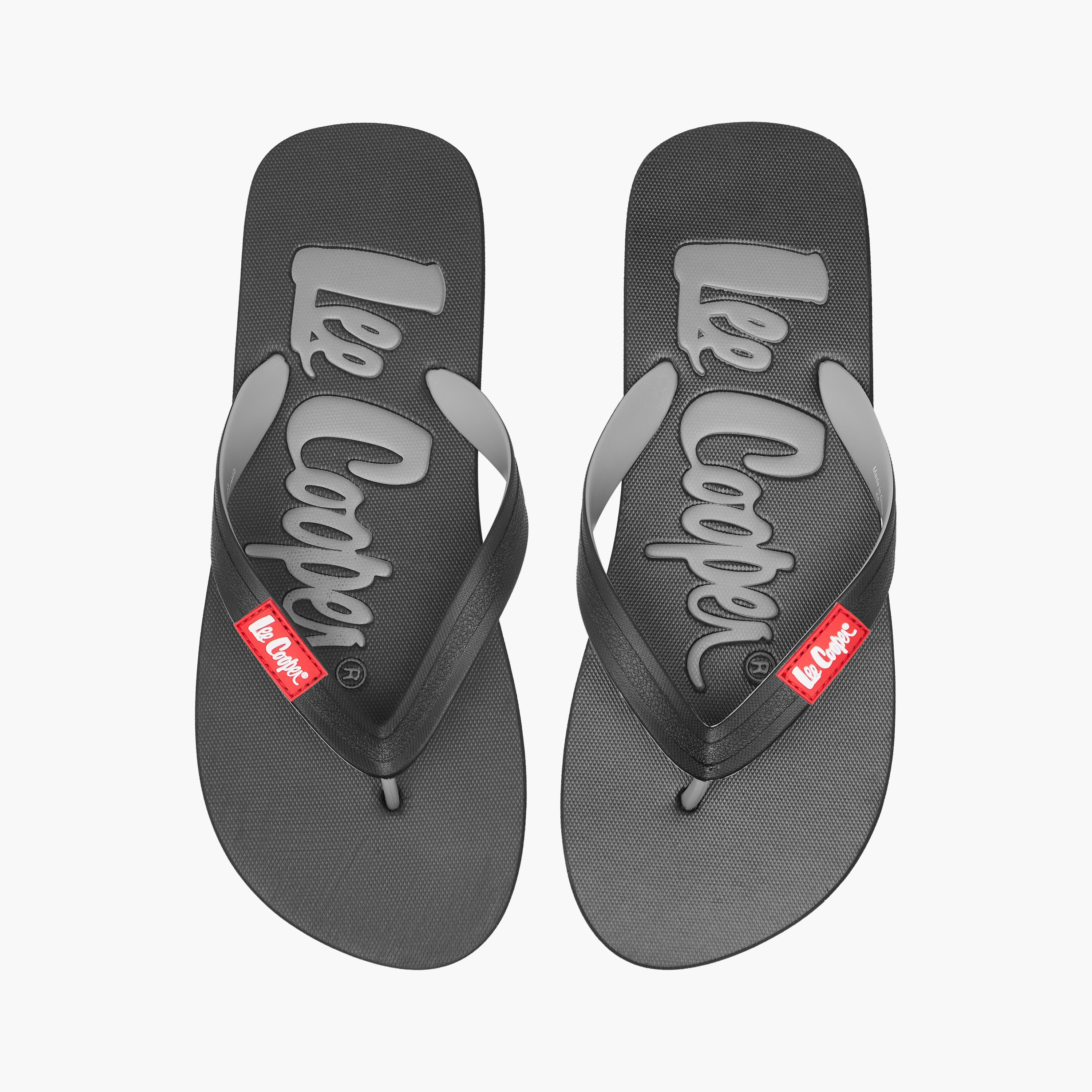 Lee Cooper Men's Logo Print Slip-On Thong Slippers-men-shoes-flipflopsandslides-image-1