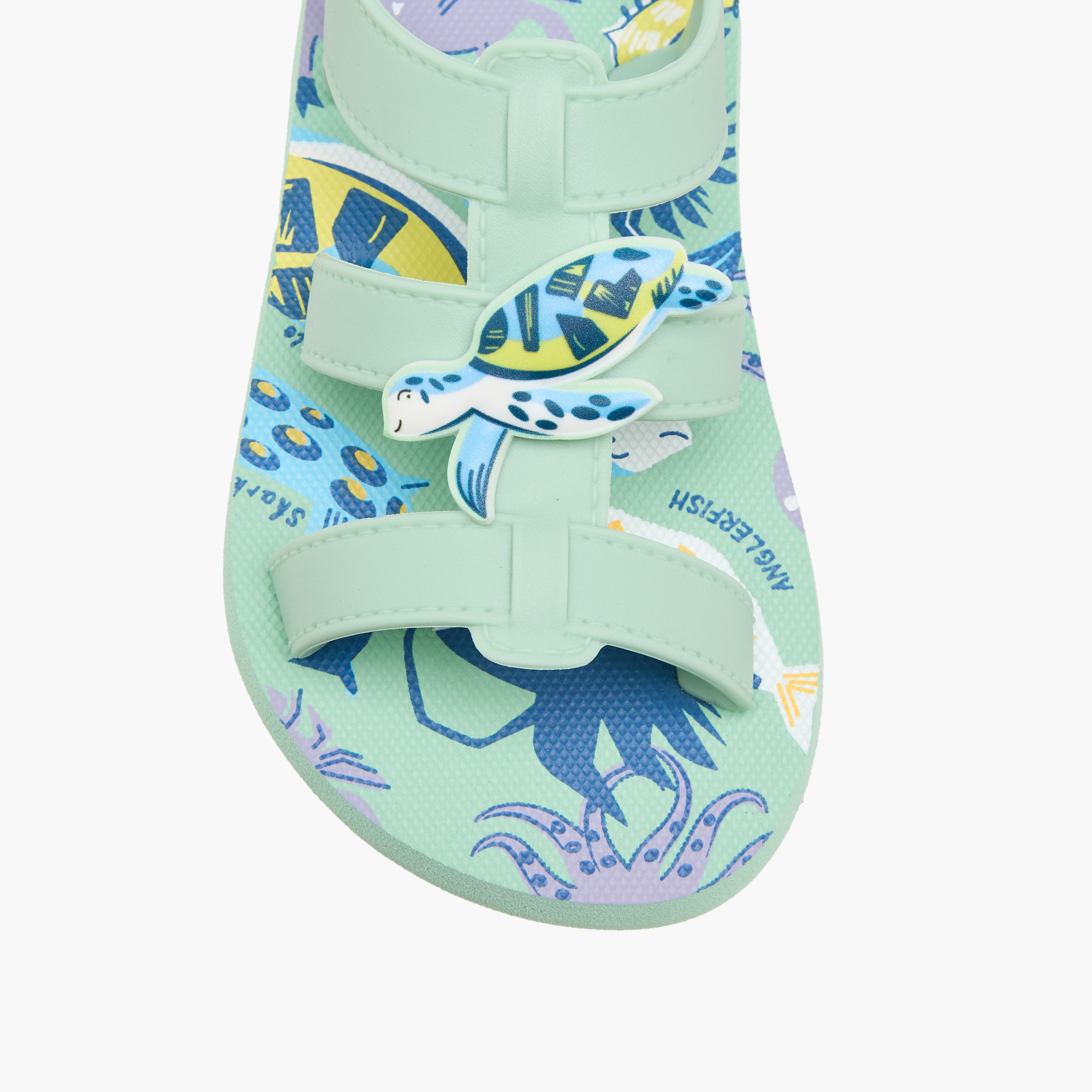 صندل بأحزمة وبشريط إغلاق لاصق وطبعات للأولاد من أكوا-boys-shoes-sandals-image-4