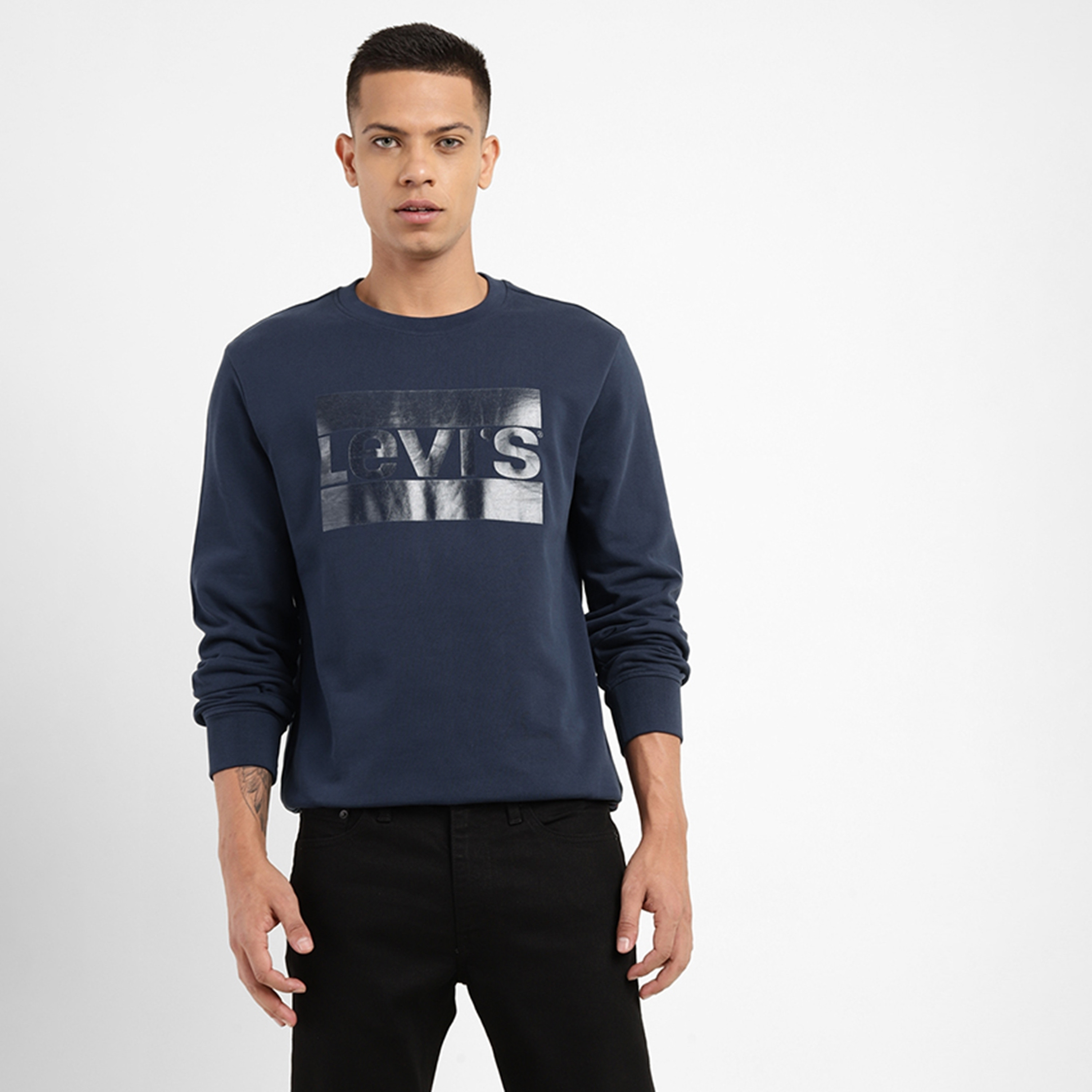 Levi's full sleeve printed men's sweatshirt best sale