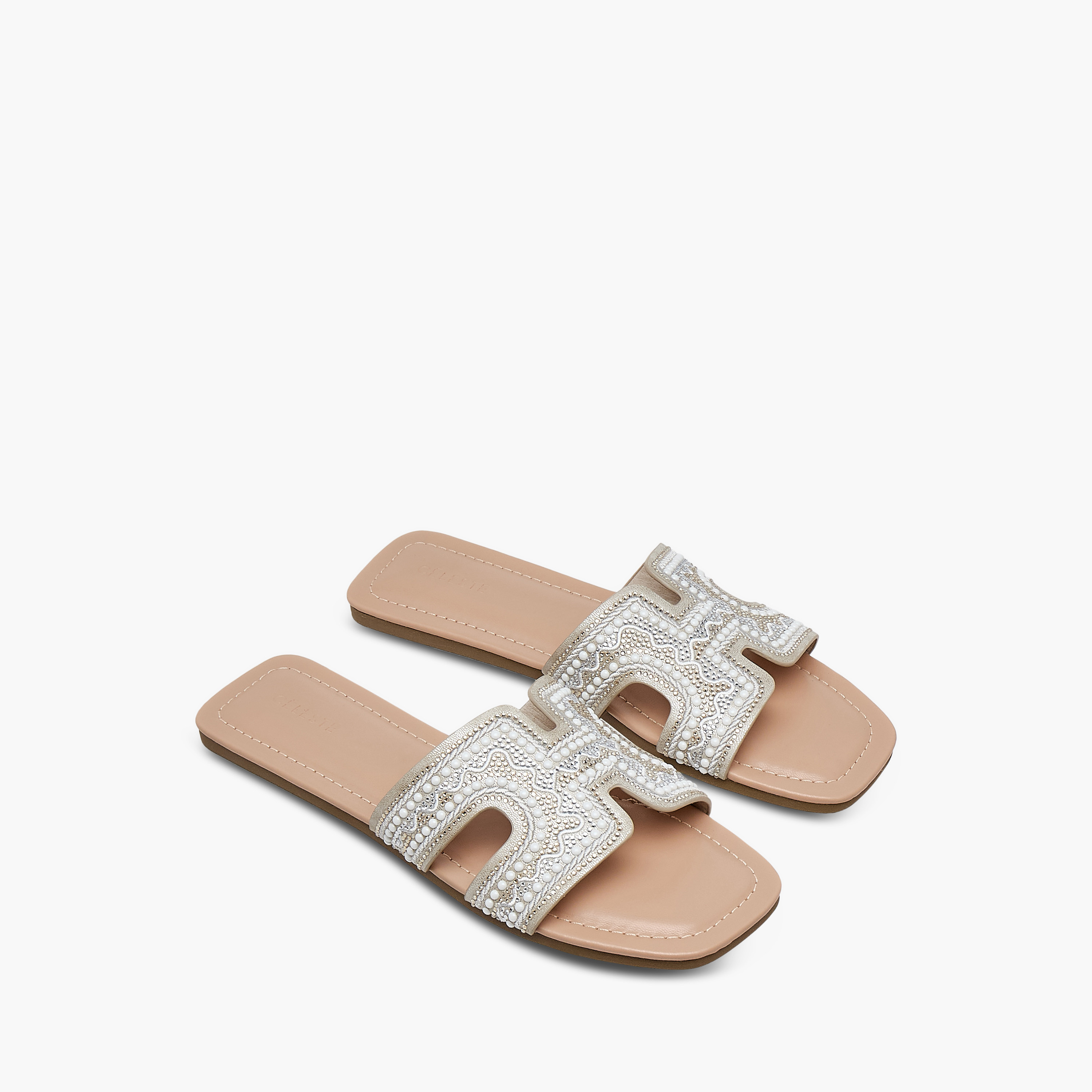 صندل سهل الارتداء بتزيينات للنساء من سيليست-women-shoes-flats-sandals-image-1