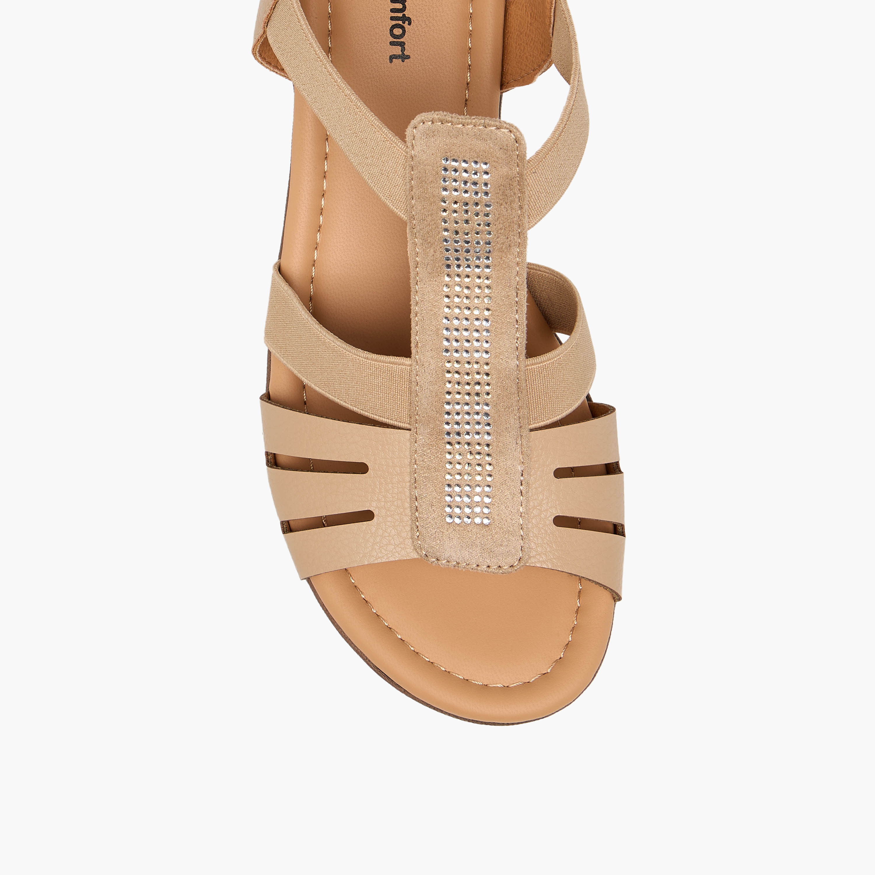 Le Confort Embellished Cutout Sandals with Block Heels-women-shoes-sandals-heeled-image-4
