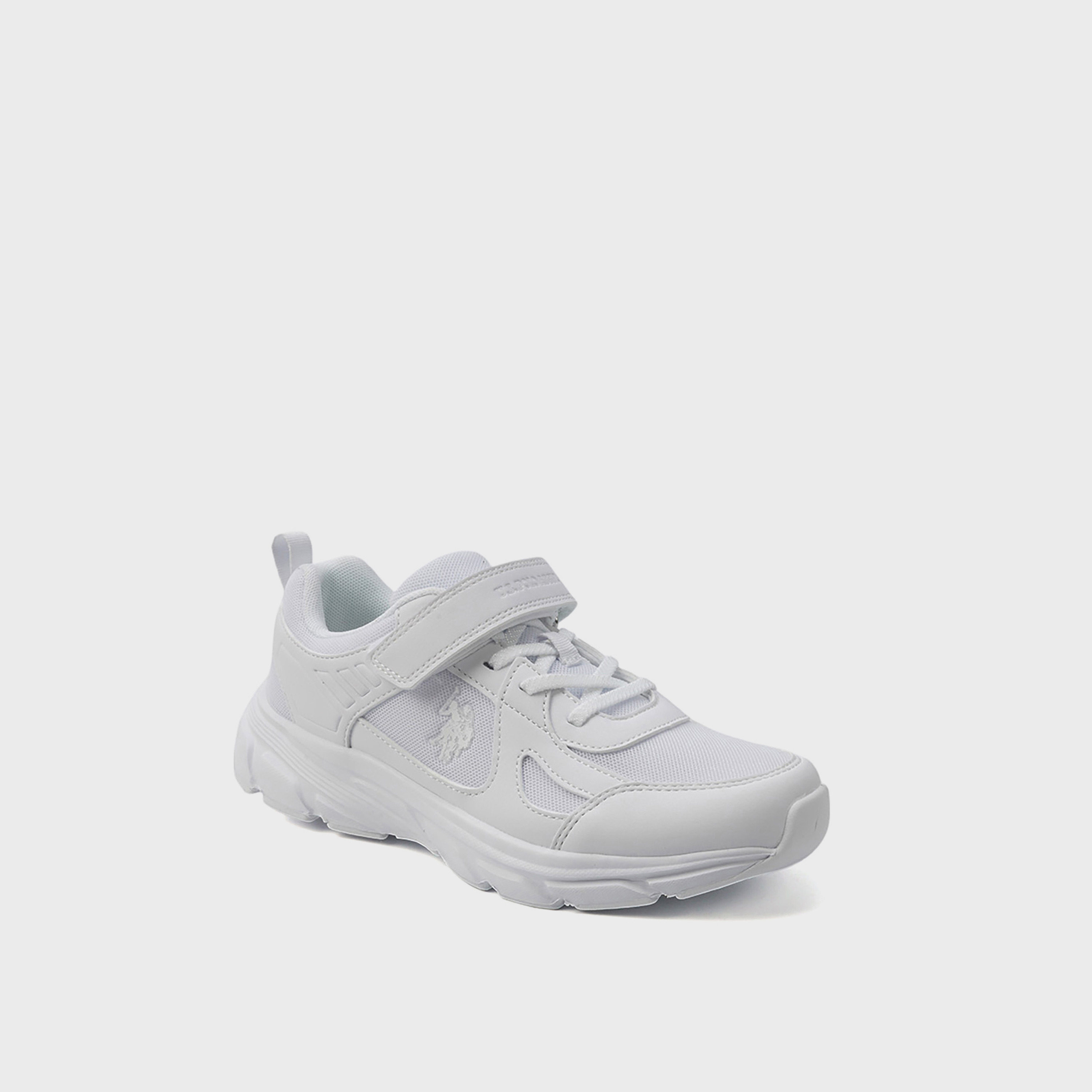 يو إس بولو أسن- حذاء  رياضي للأطفال بخطاف وحلقة | 5F-NUPI-JR-GLB-5PR-girls-shoes-sneakers-image-1