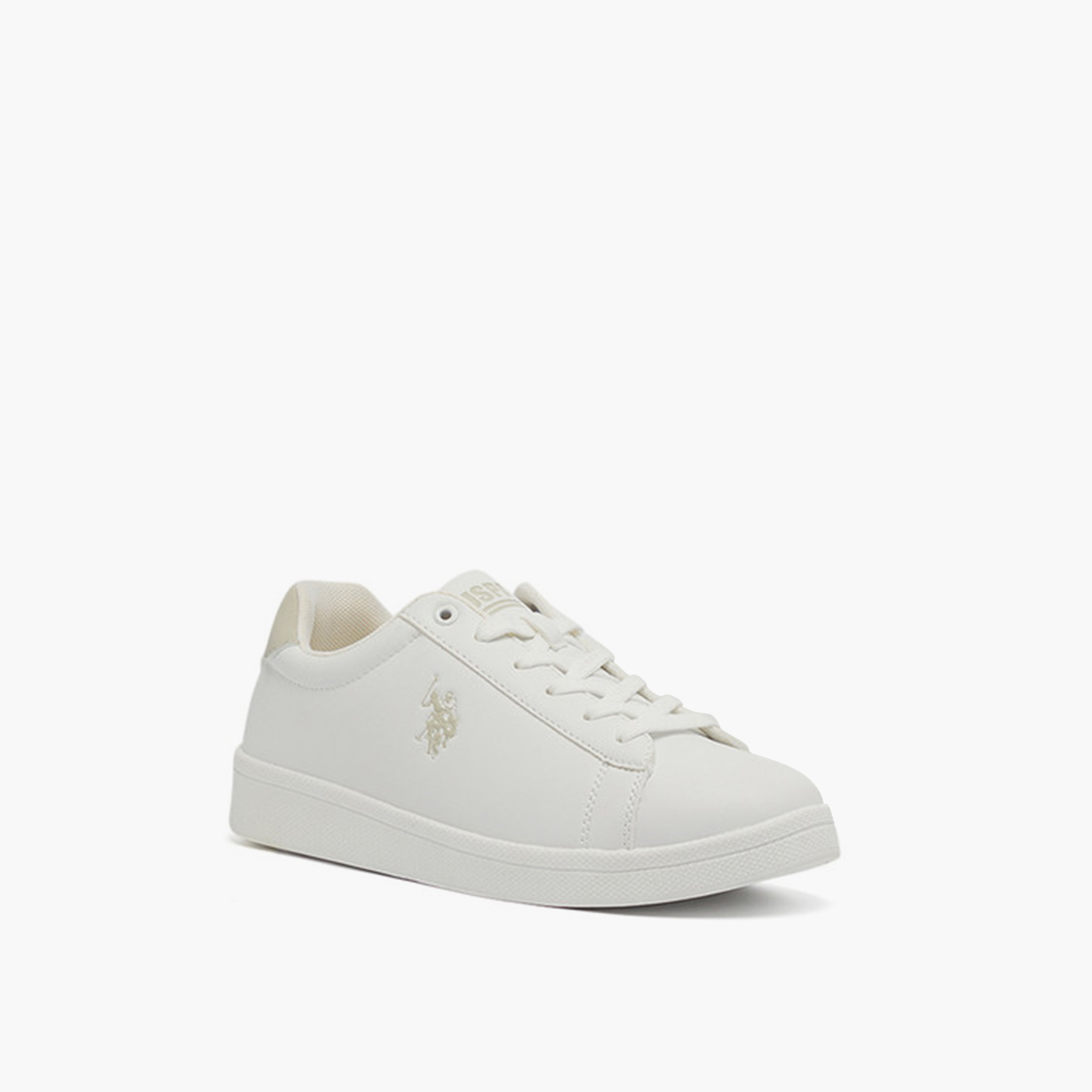 أحذية رياضية نسائية للكاحل المنخفض بربط للاتحاد الأمريكي للبولو | 5M التبت PU WMN GLB 5FX OD-women-shoes-sneakers-image-1