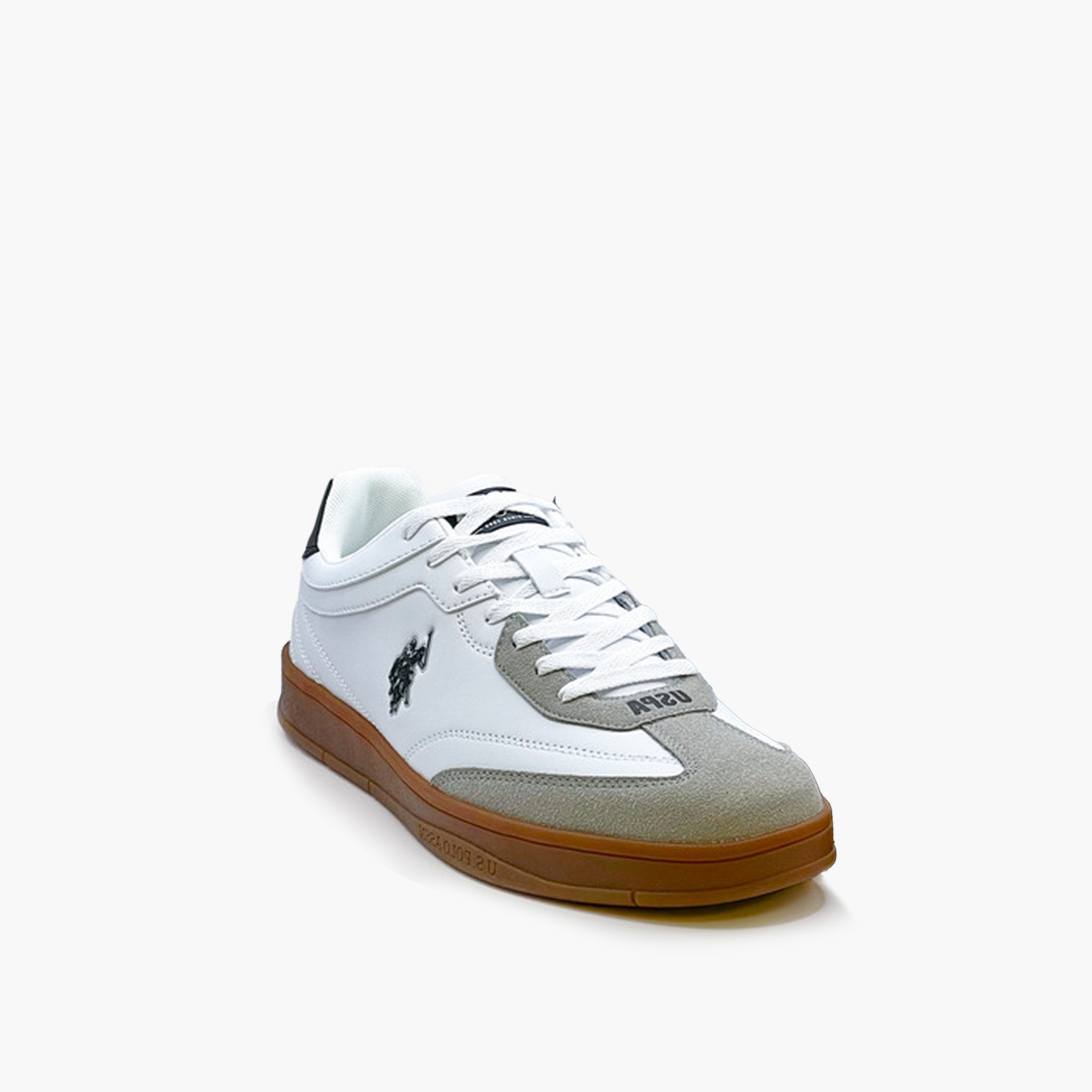 U.S. Polo Assn Men's Lace-Up Low Ankle Sneakers  | 5M VALE GLB 5FX OD-men-shoes-sneakers-image-1