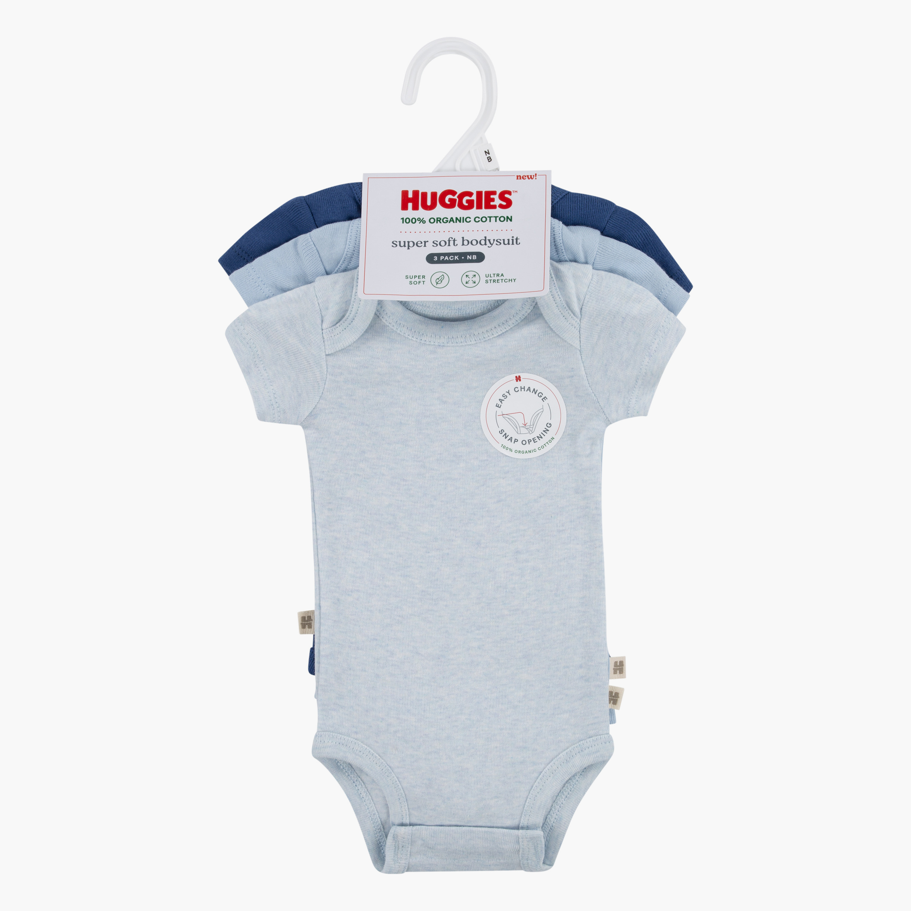أطقم بودي سوت بأكمام قصيرة وسادة، 3 قطع من هاجيز-baby-girls-clothing-bodysuits-image-2