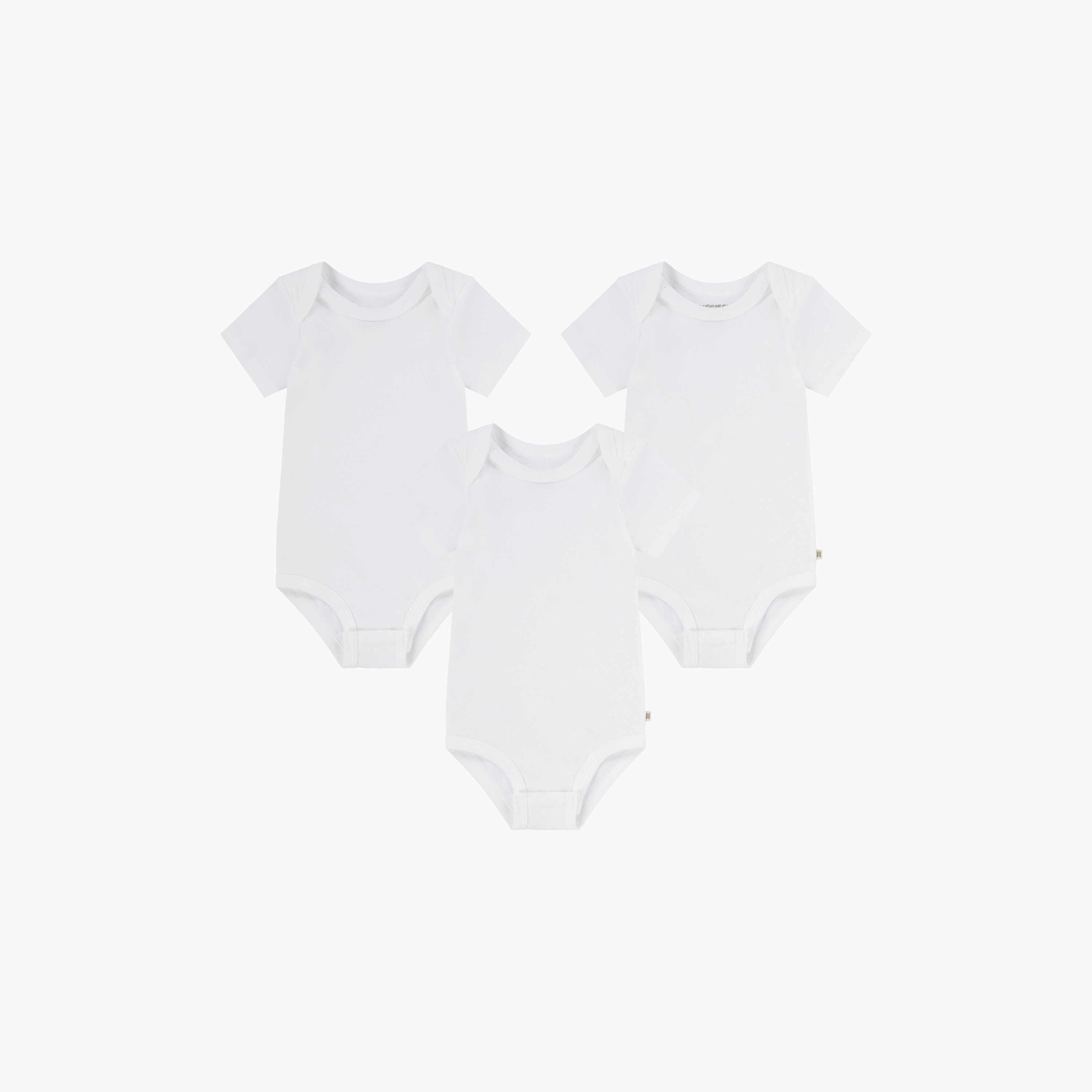 Huggies 3-Piece Solid Short Sleeves Bodysuits-baby-girls-clothing-bodysuits-image-1