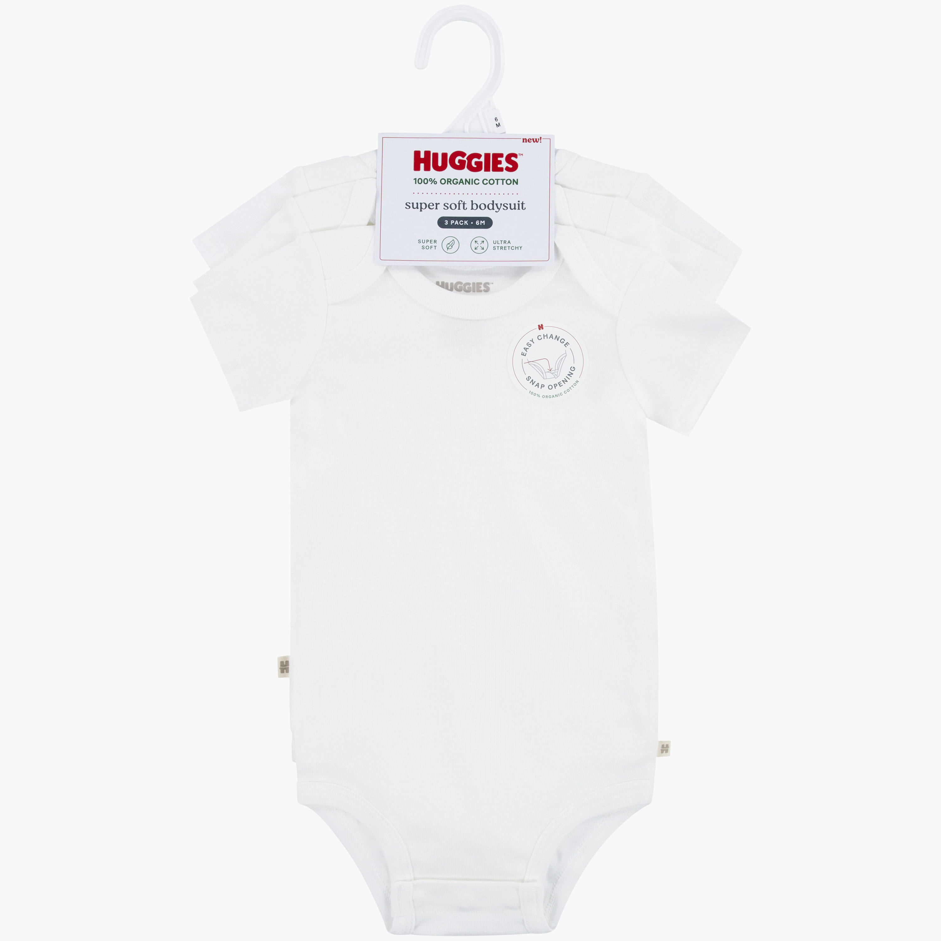 أطقم بودي سوت بأكمام قصيرة وسادة، 3 قطع من هاجيز-baby-girls-clothing-bodysuits-image-3
