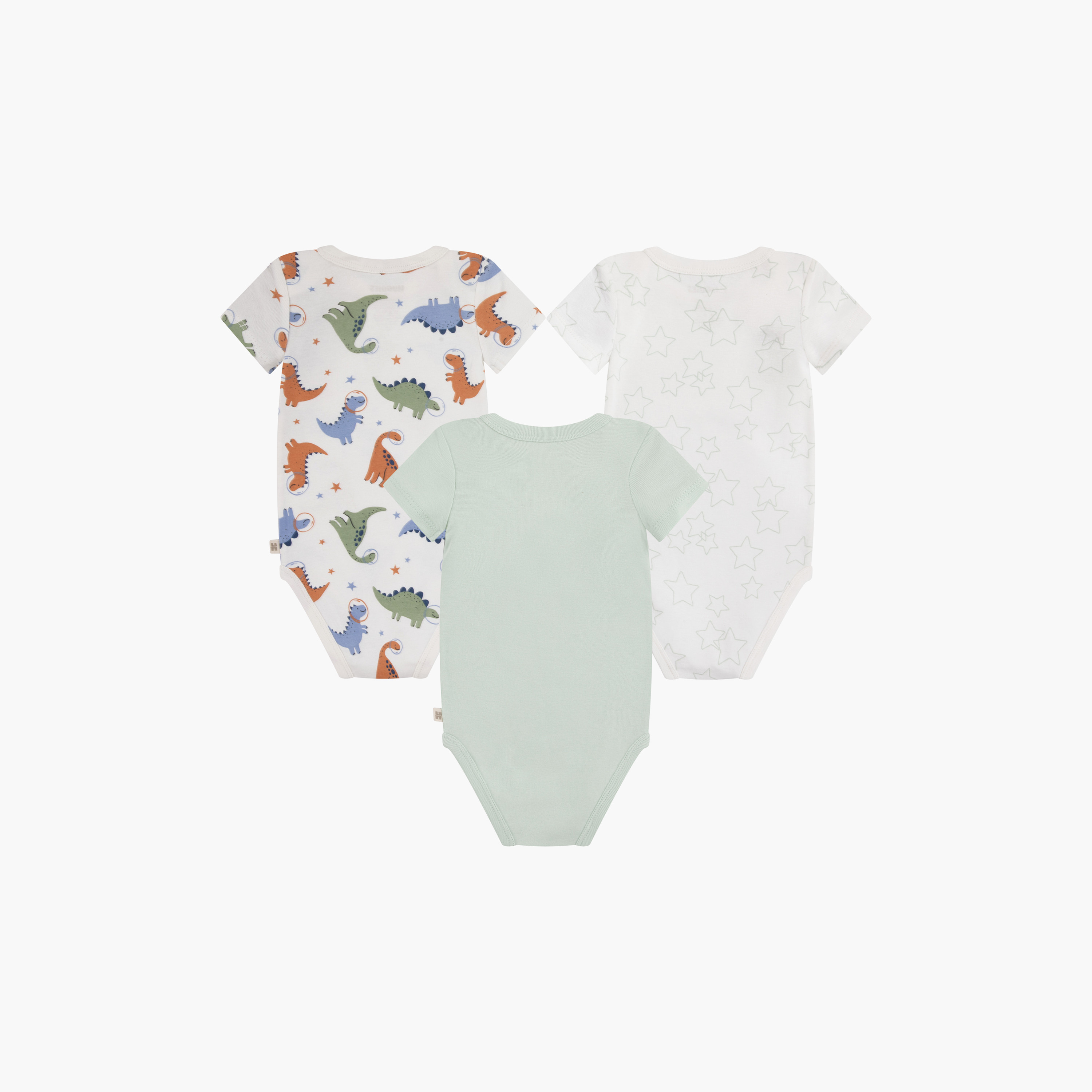Huggies 3-Piece Printed Short Sleeves Bodysuits-baby-girls-clothing-bodysuits-image-2