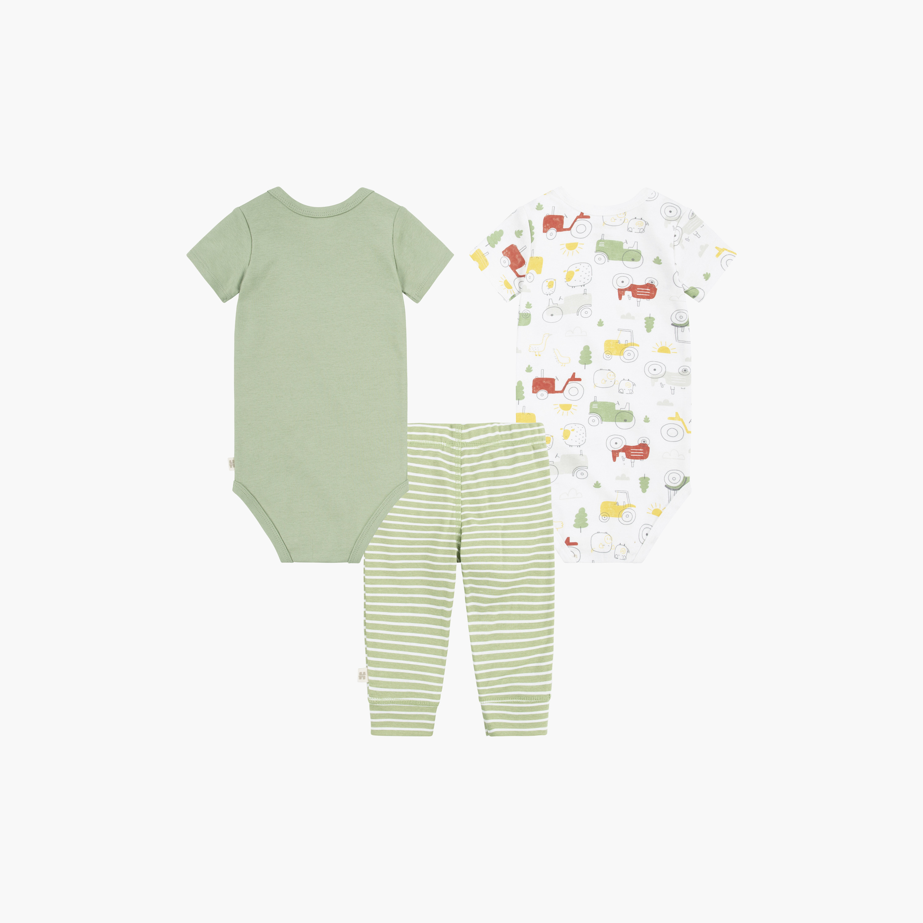 Huggies 2-Piece Printed Short Sleeves Bodysuits with Joggers-baby-girls-clothing-setsandcoords-image-2