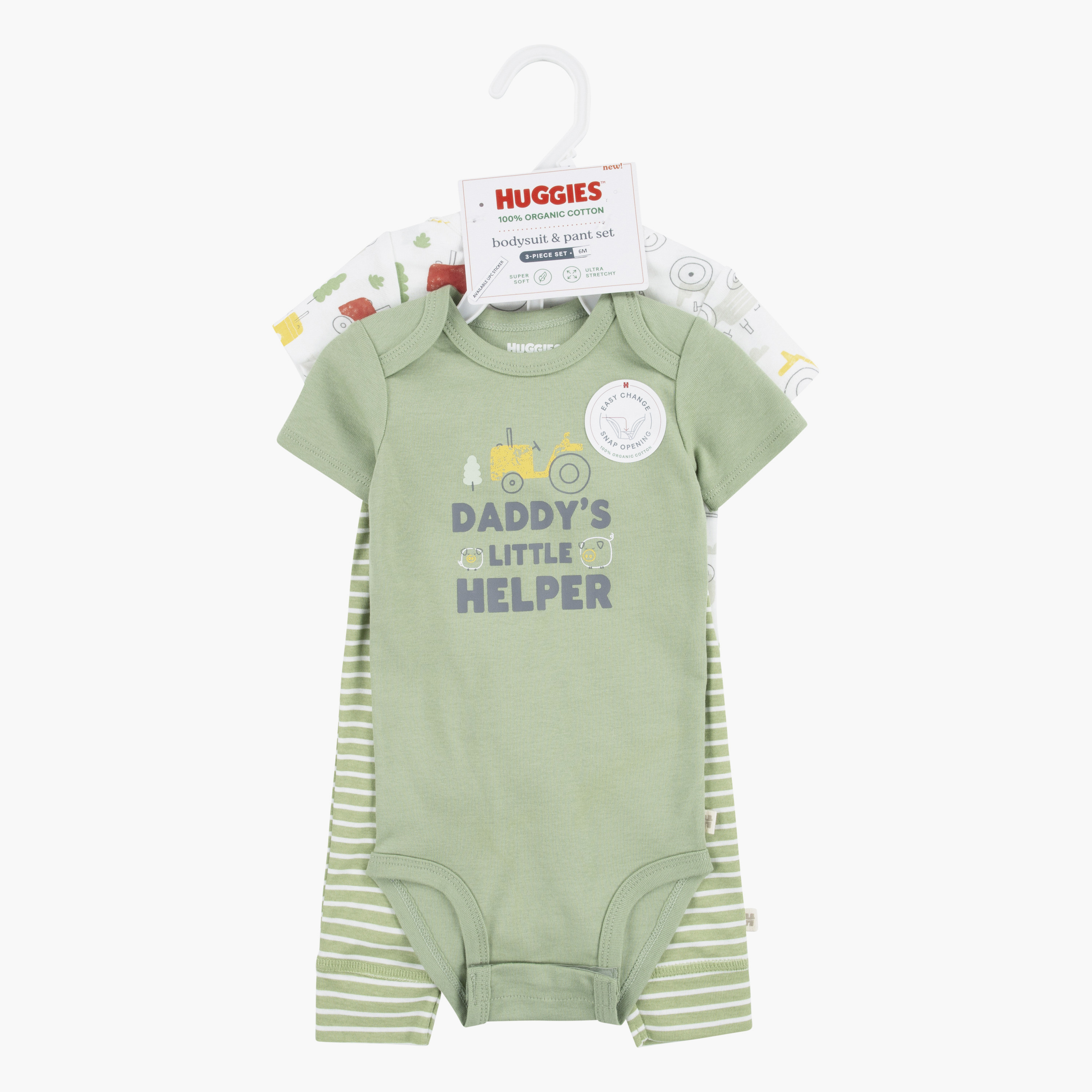 Huggies 2-Piece Printed Short Sleeves Bodysuits with Joggers-baby-girls-clothing-setsandcoords-image-3