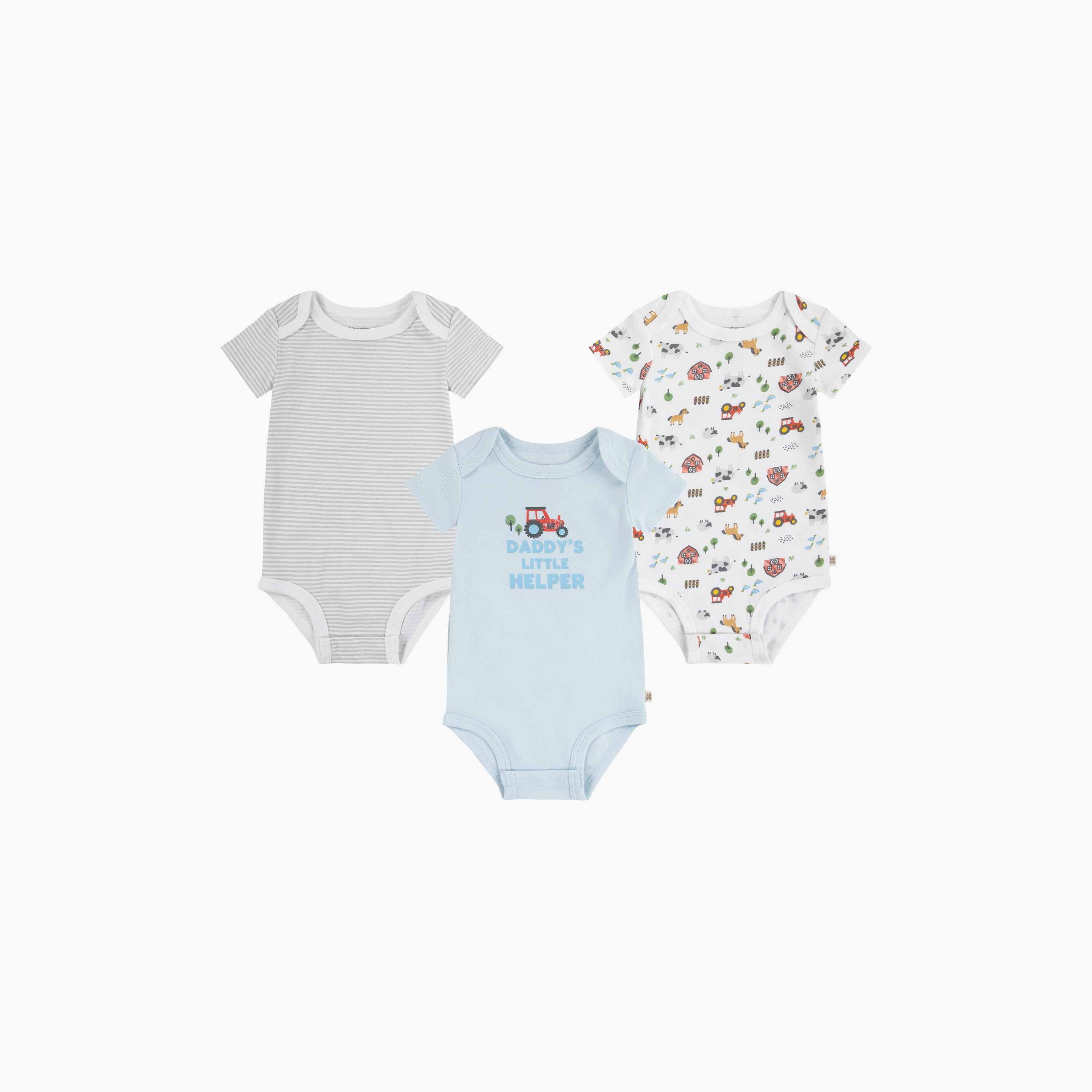 أطقم بودي سوت بطبعات، بأكمام قصيرة، 3 قطع من هاجيز-baby-girls-clothing-bodysuits-image-1