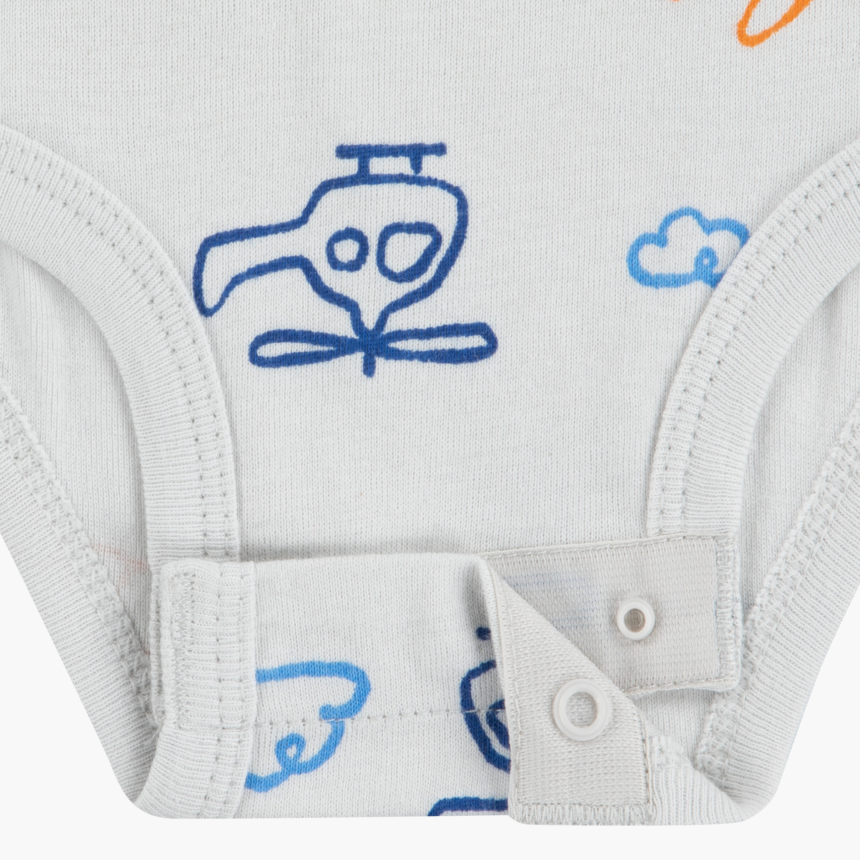 أطقم بودي سوت بطبعات، بأكمام قصيرة، 3 قطع من هاجيز-baby-girls-clothing-bodysuits-image-1