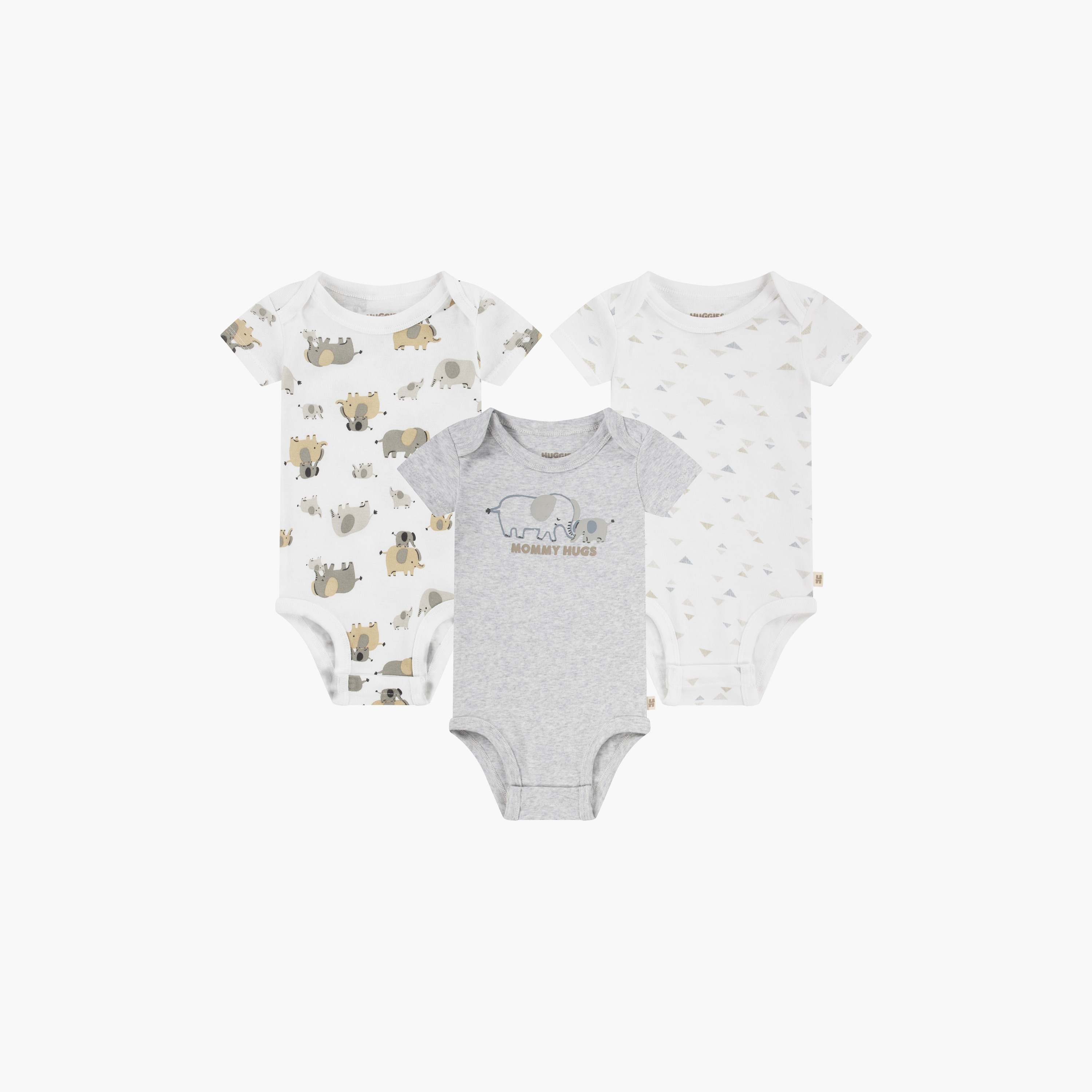 أطقم بودي سوت بطبعات، بأكمام قصيرة، 3 قطع من هاجيز-baby-girls-clothing-bodysuits-image-1