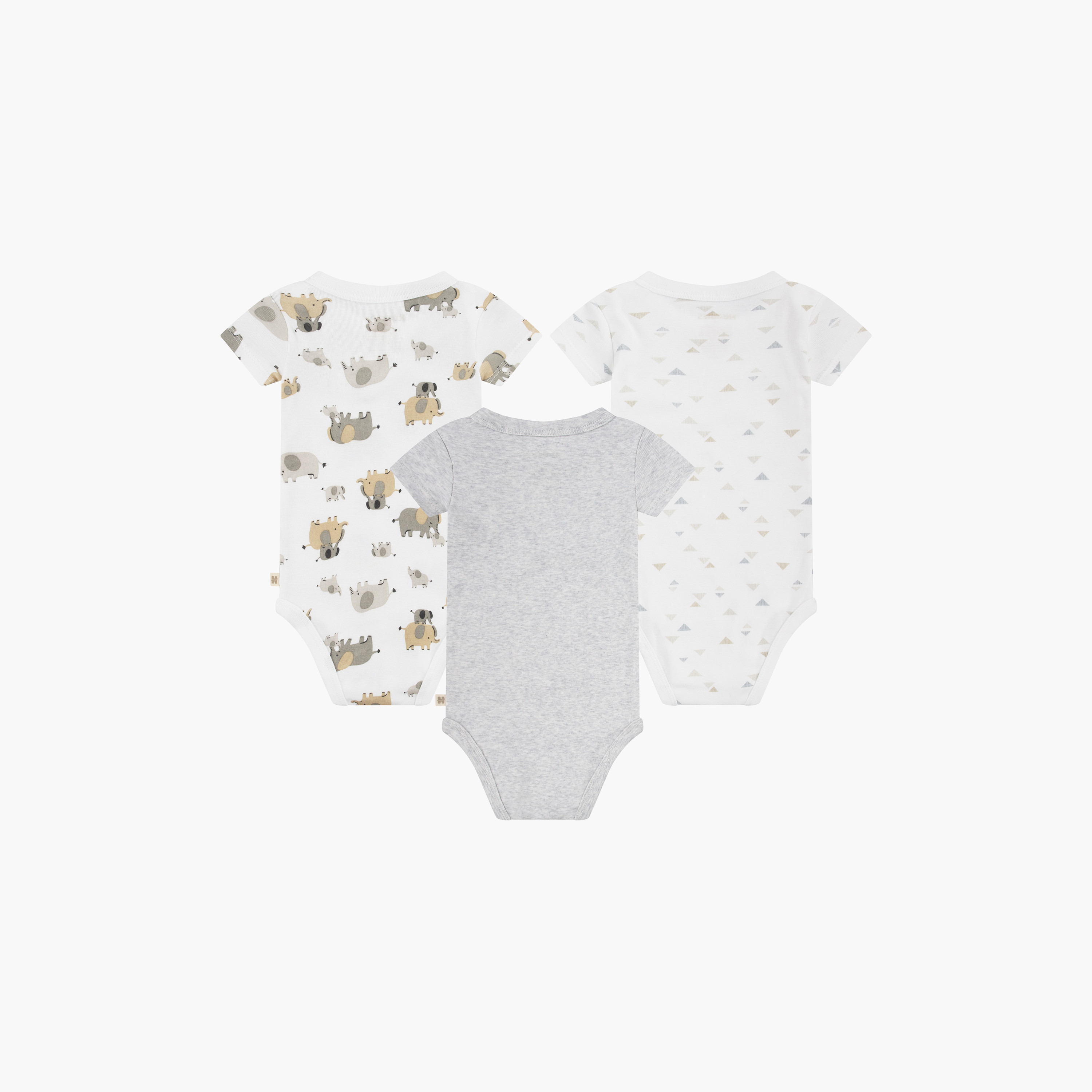Huggies 3-Piece Printed Short Sleeves Bodysuits-baby-girls-clothing-bodysuits-image-2