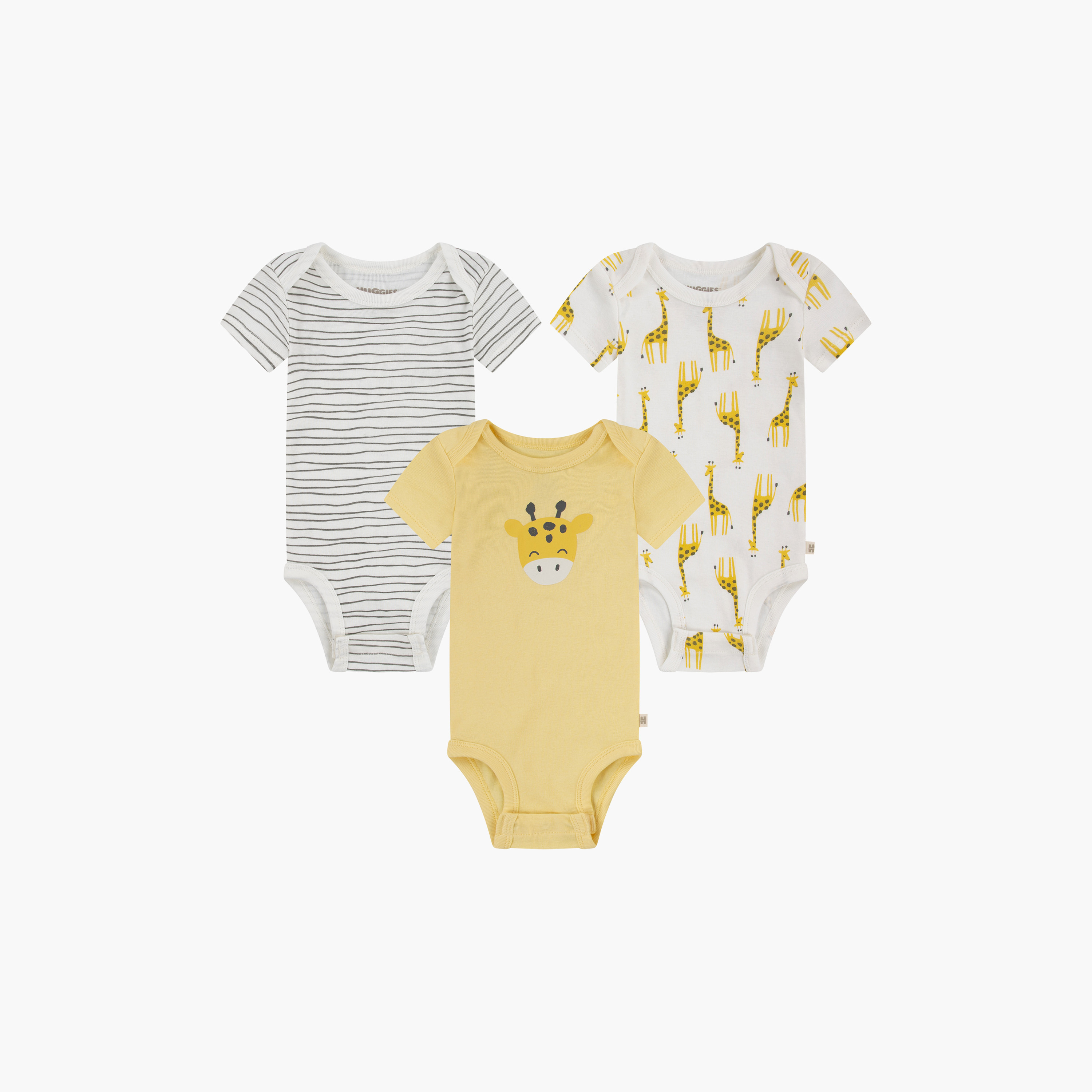 أطقم بودي سوت بطبعات، بأكمام قصيرة، 3 قطع من هاجيز-baby-girls-clothing-bodysuits-image-1