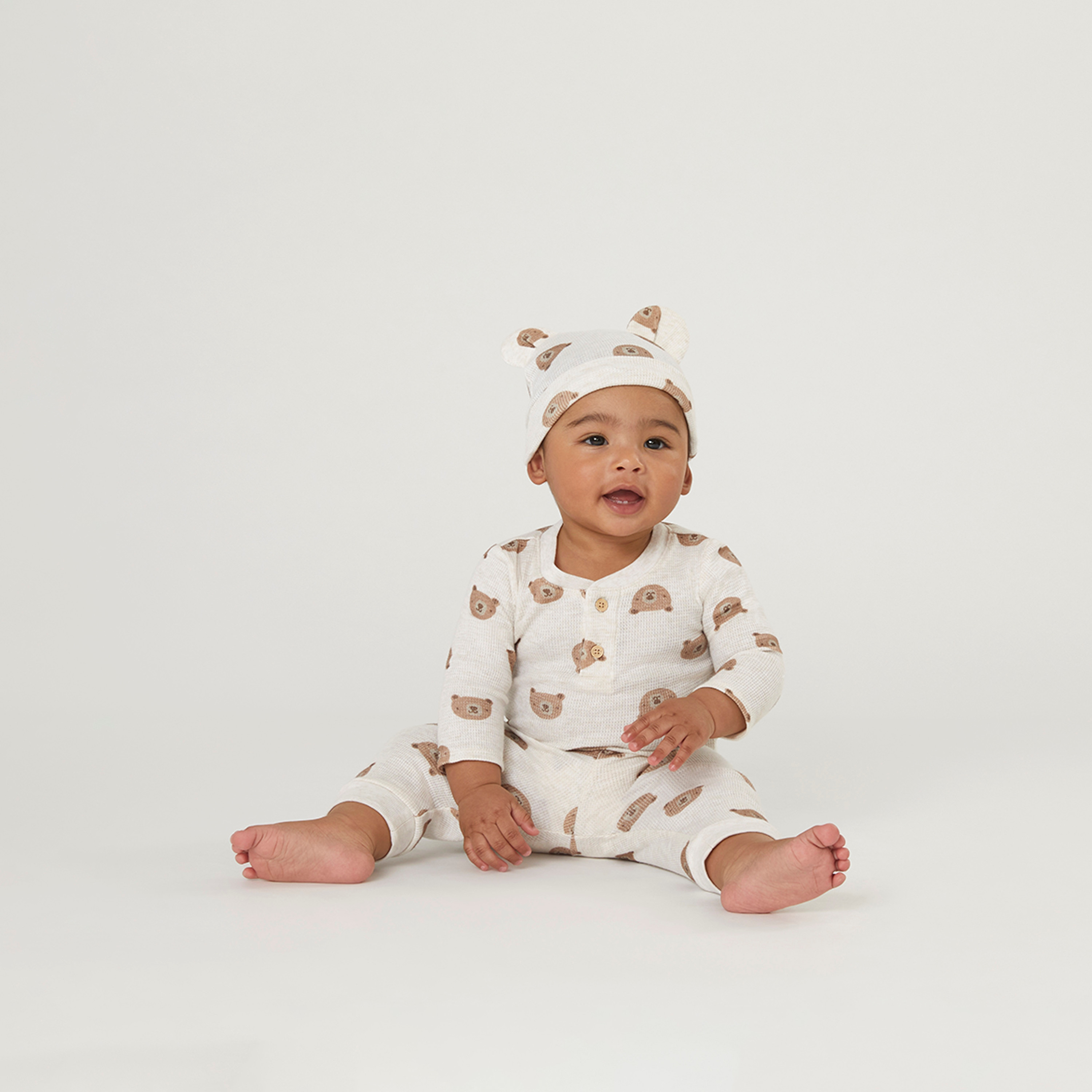 Huggies 3-Piece Printed Long Sleeves Bodysuit, Joggers with Cap-baby-girls-clothing-setsandcoords-image-6