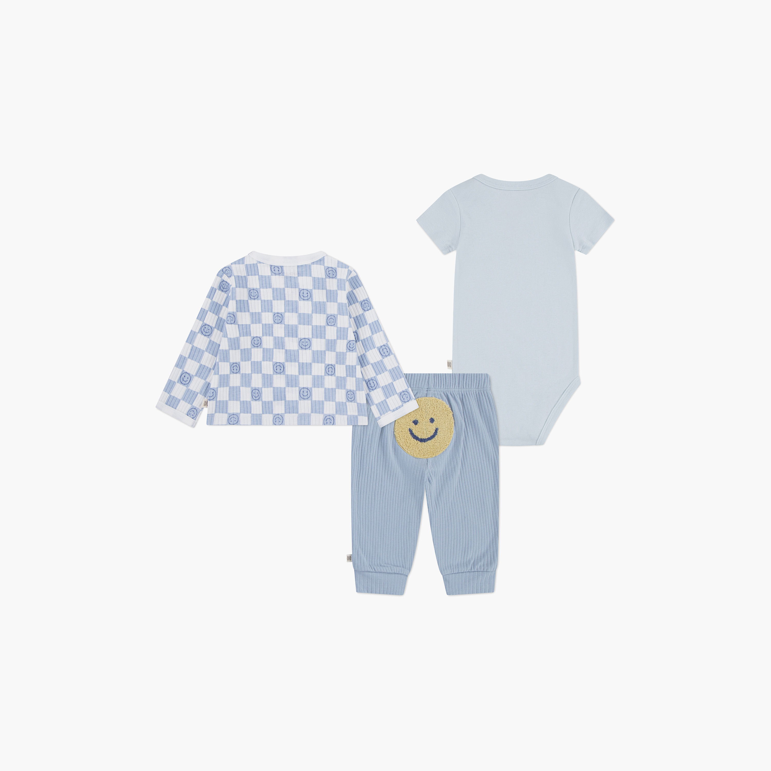 Huggies Printed Long Sleeves Bodysuit, Top with Joggers-baby-boys-clothing-setsandcoords-image-2