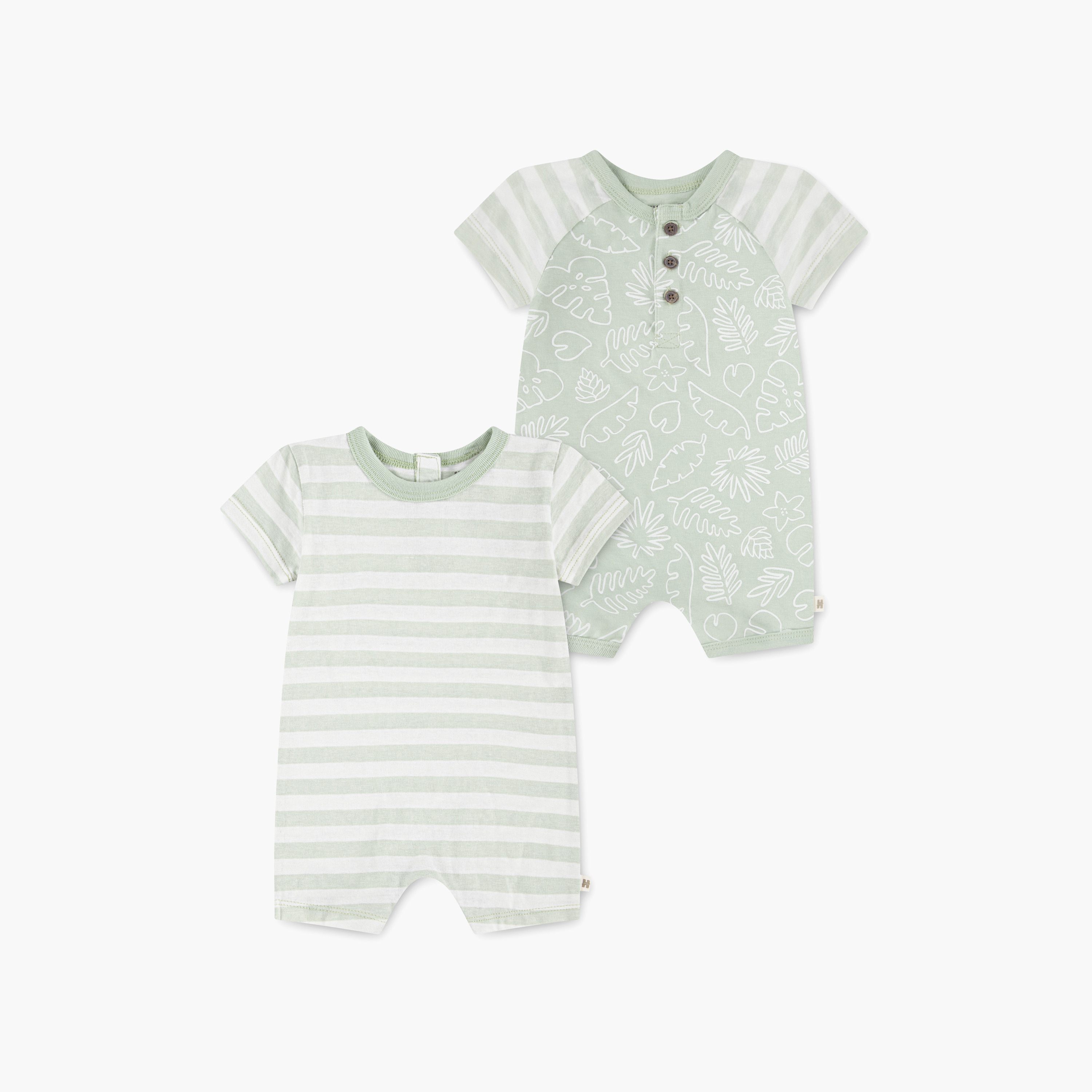 أطقم رومبر بأكمام قصيرة وبطبعات، من هاجيز-baby-boys-clothing-rompers-image-1