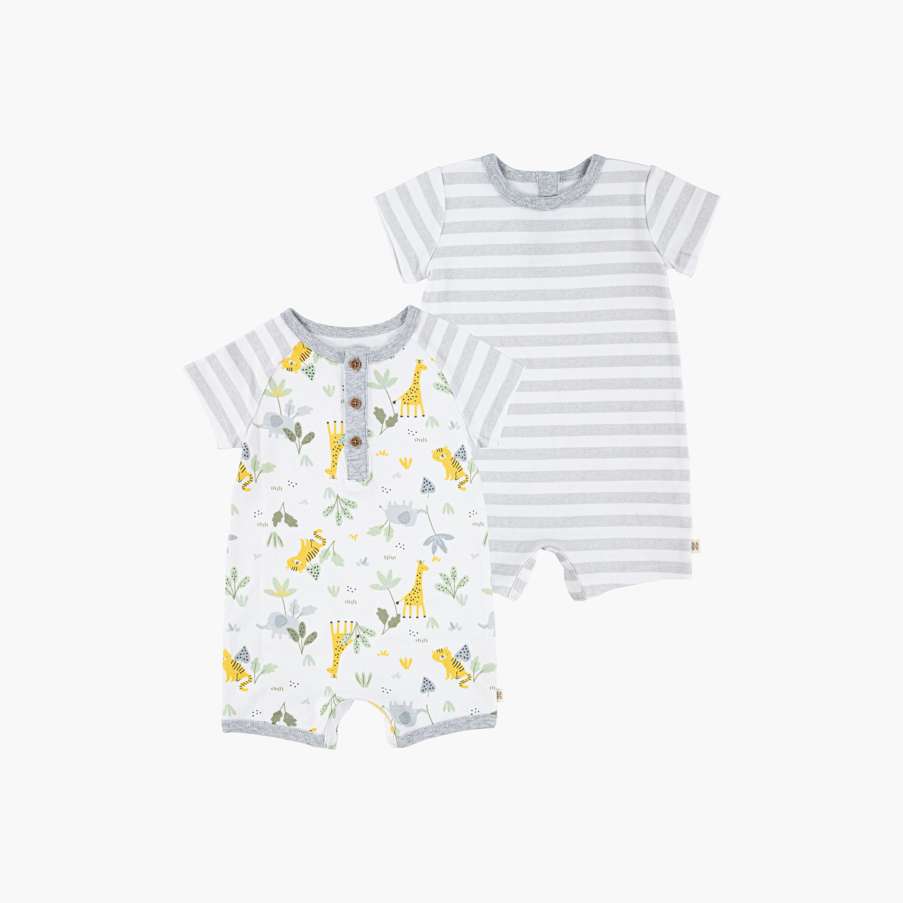 أطقم رومبر بأكمام قصيرة وبطبعات، من هاجيز-baby-boys-clothing-rompers-image-1