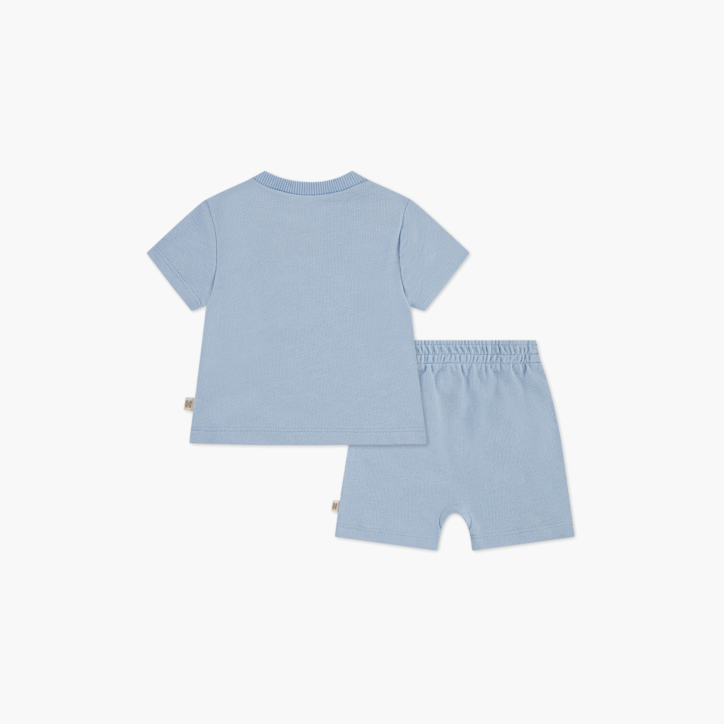 Huggies Solid Short Sleeves T-Shirt with Shorts-baby-boys-clothing-setsandcoords-image-2