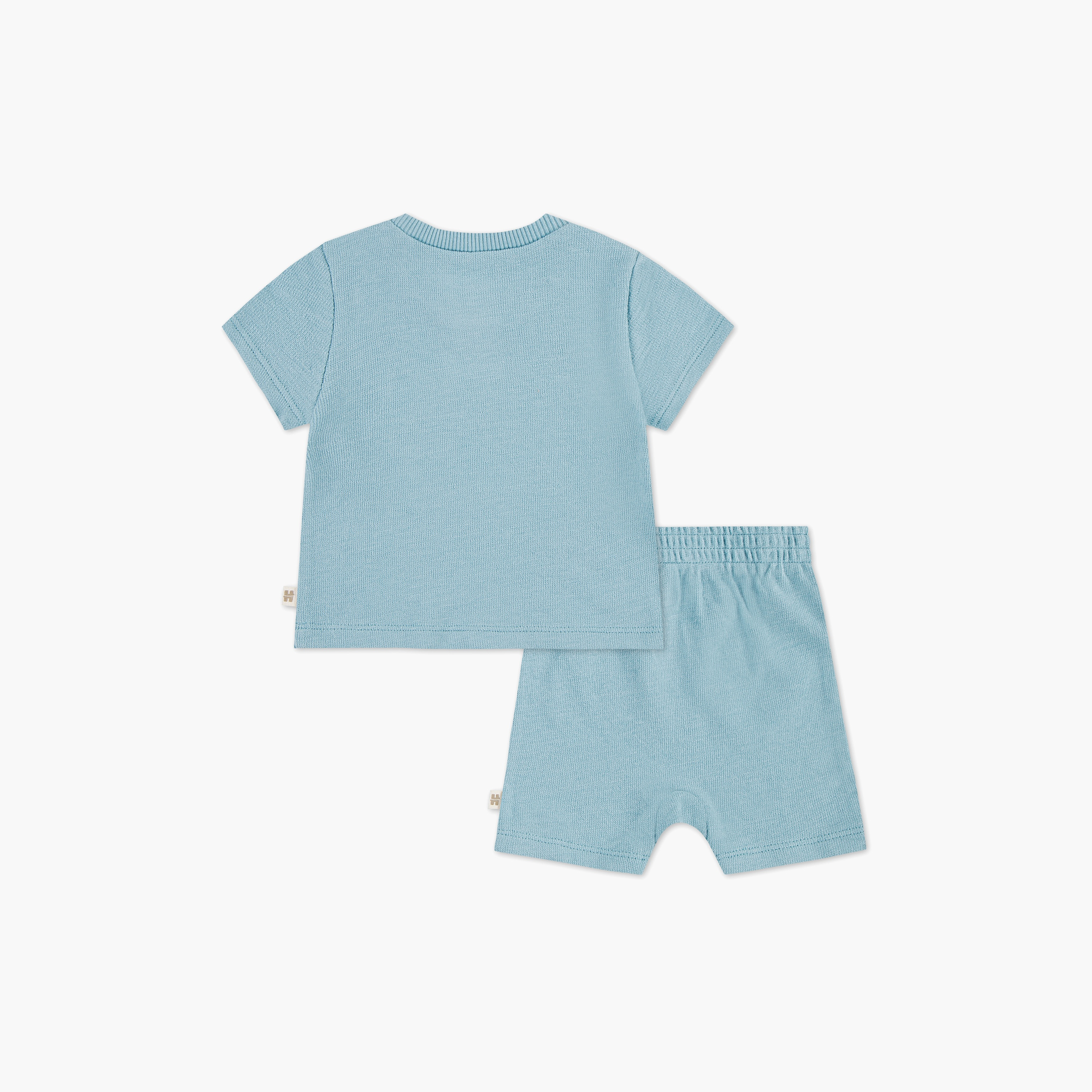 Huggies Solid Short Sleeves T-Shirt with Shorts-baby-boys-clothing-setsandcoords-image-2