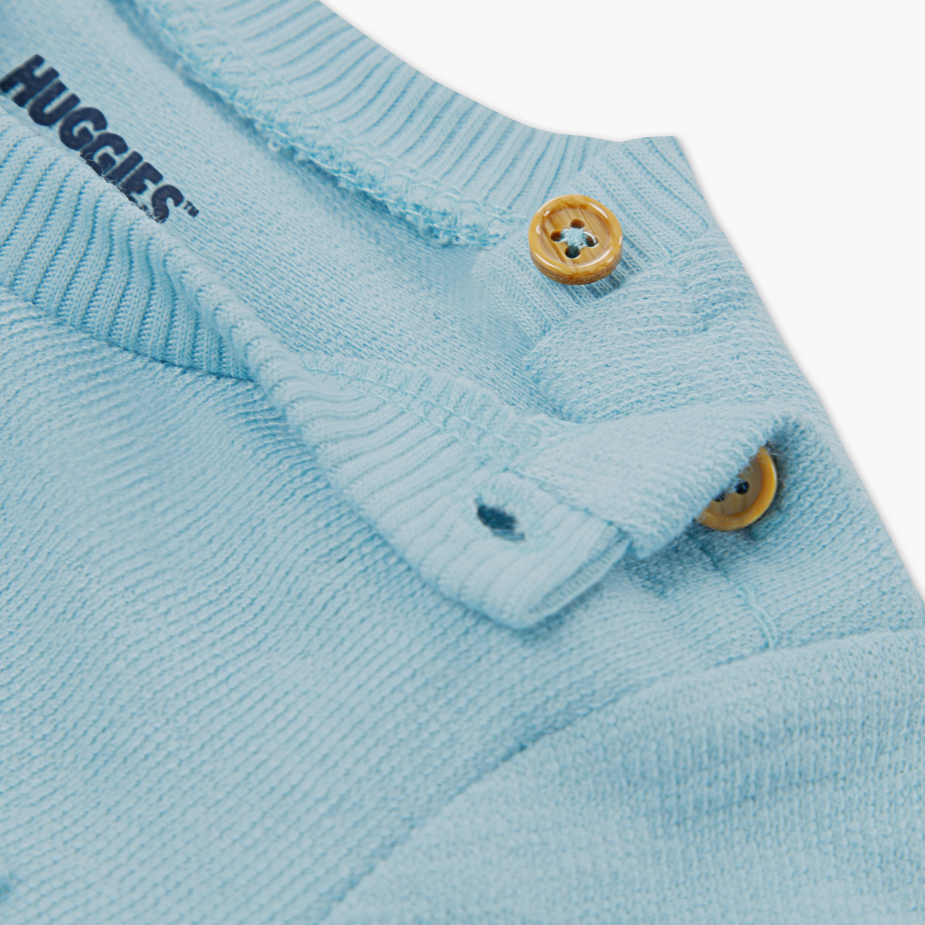 Huggies Solid Short Sleeves T-Shirt with Shorts-baby-boys-clothing-setsandcoords-image-4