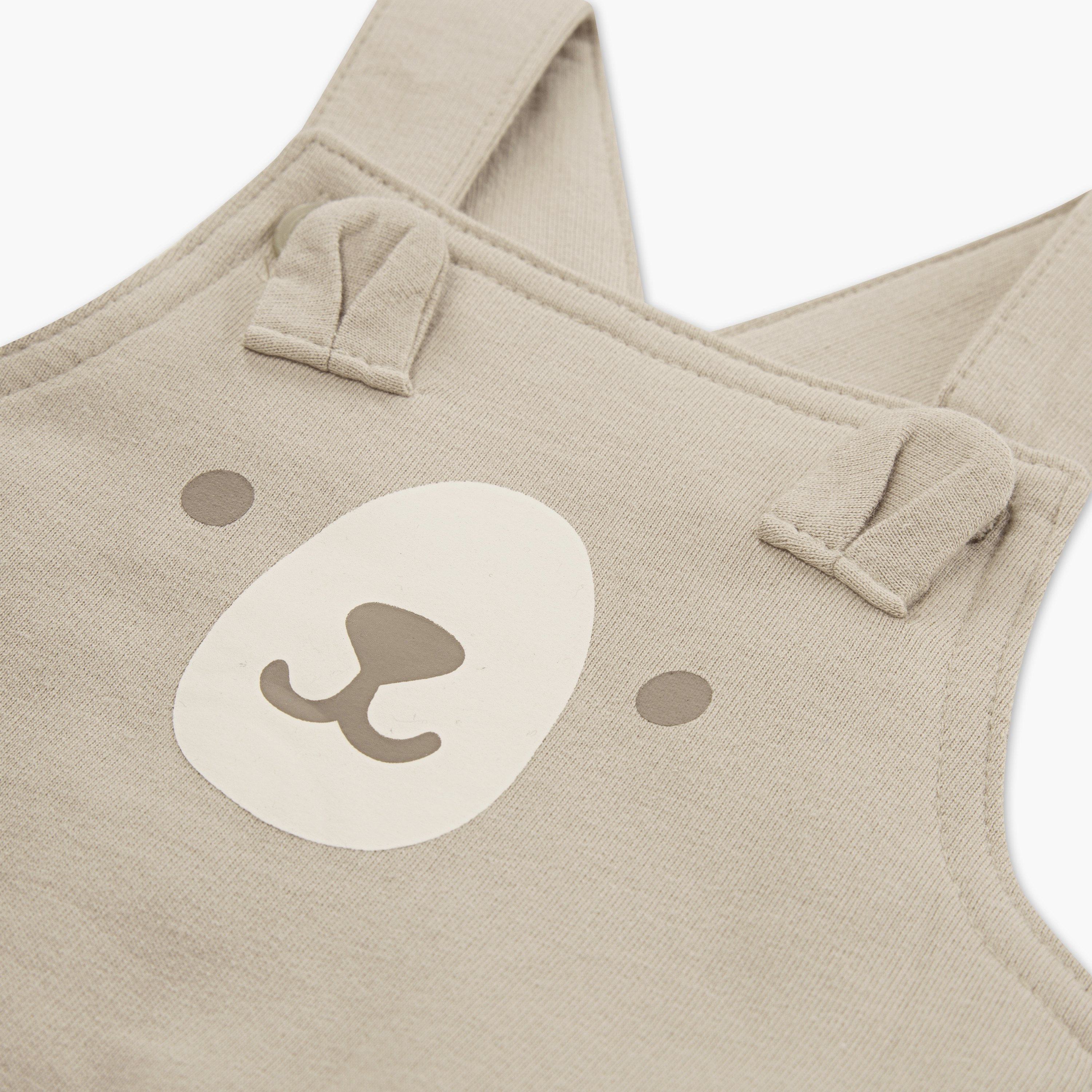 Huggies Printed Short Sleeves Dungaree with T-Shirt-baby-boys-clothing-setsandcoords-image-3