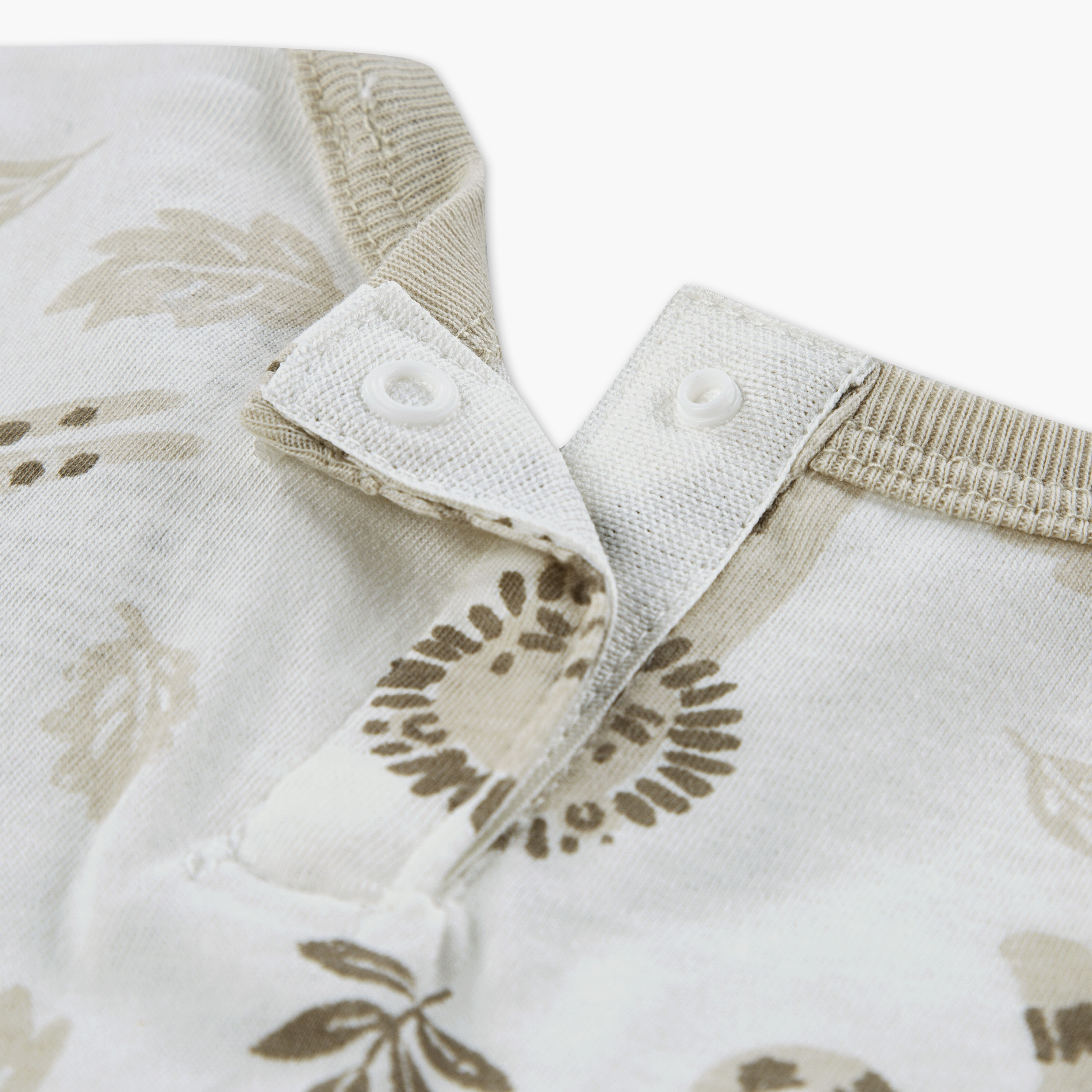 Huggies Floral Printed Short Sleeves Dungaree with T-Shirt-baby-boys-clothing-setsandcoords-image-4