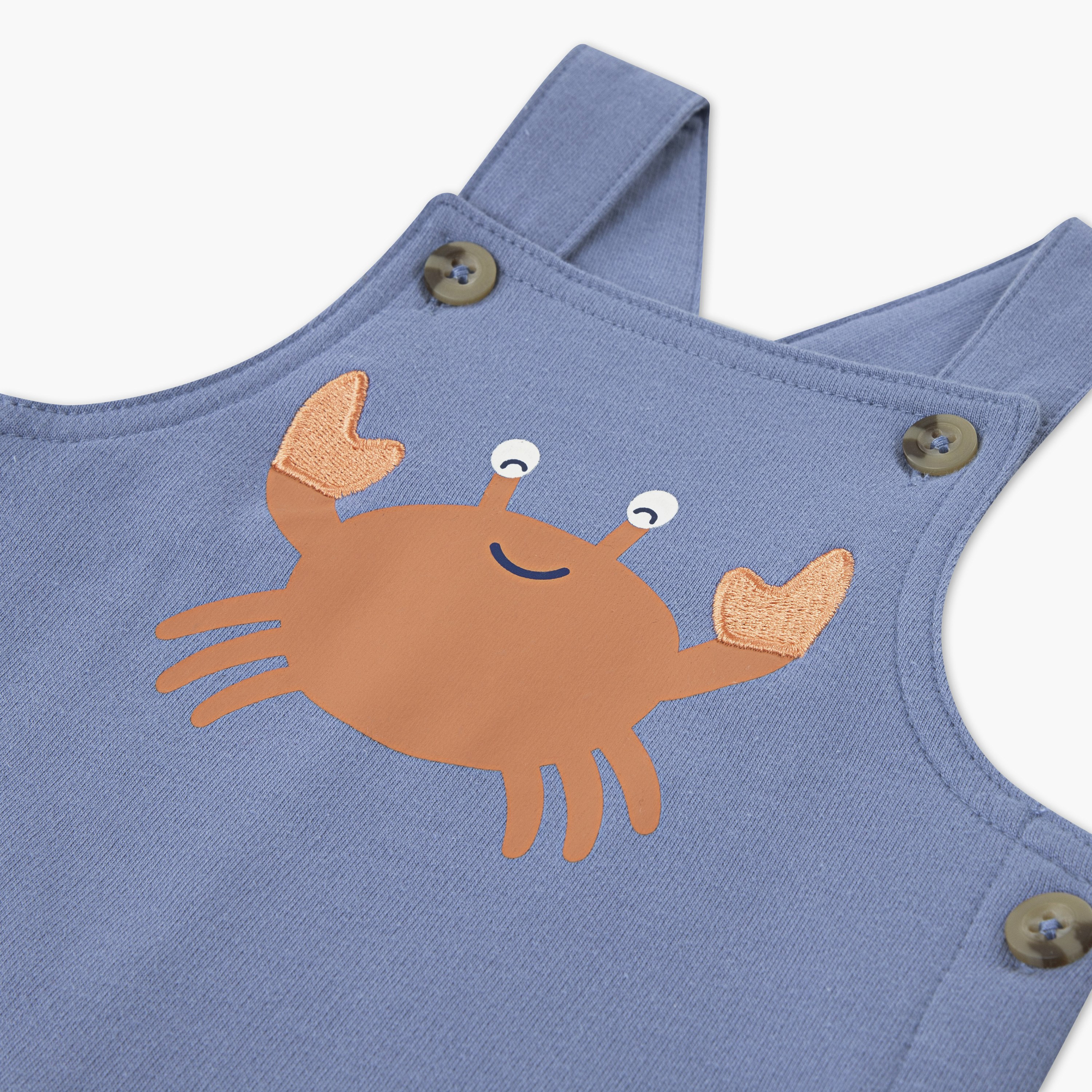 Huggies Printed Short Sleeves Dungaree with T-Shirt-baby-boys-clothing-setsandcoords-image-10