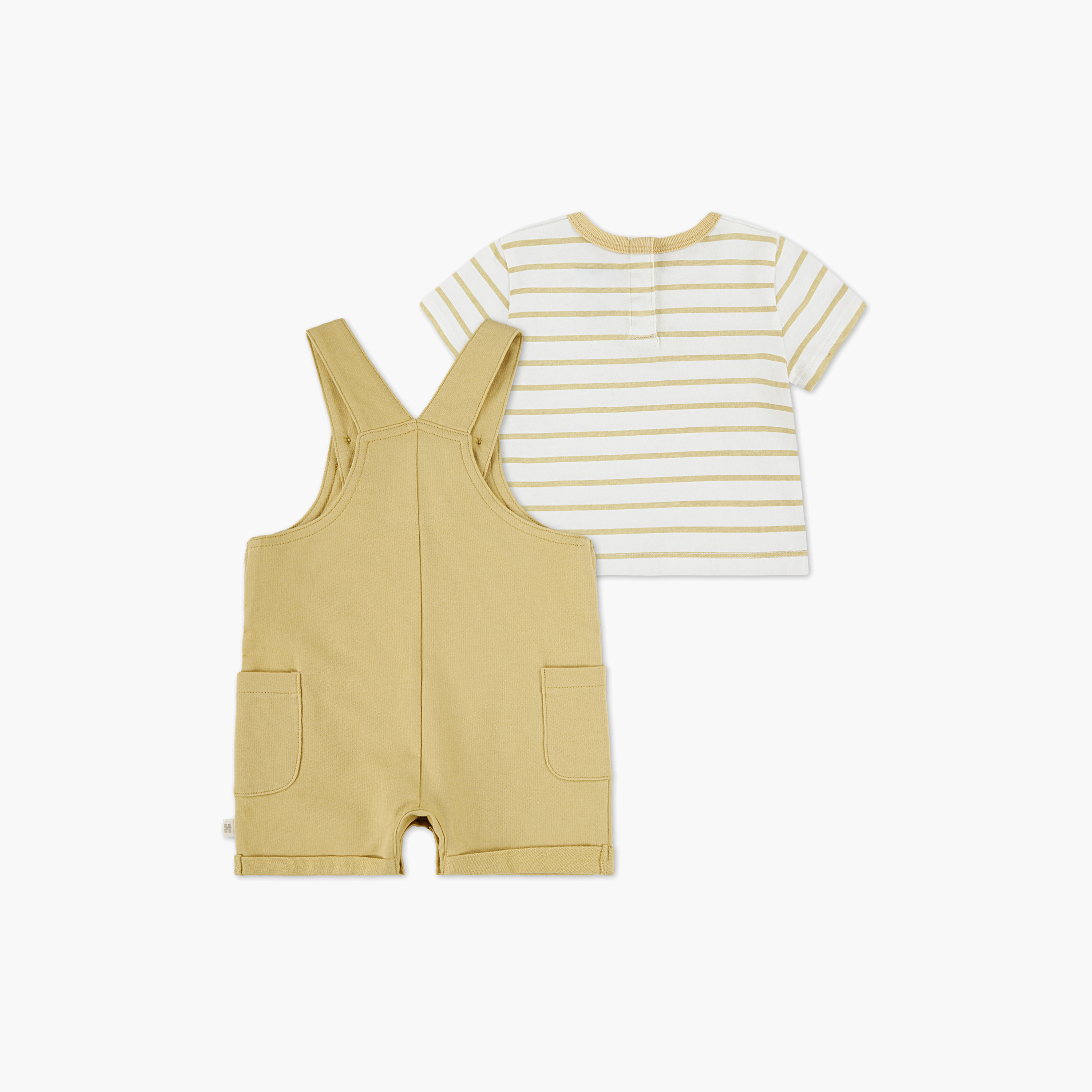 دنغري بأكمام قصيرة وبطبعات مع تي شيرت من هاجيز-baby-boys-clothing-setsandcoords-image-2